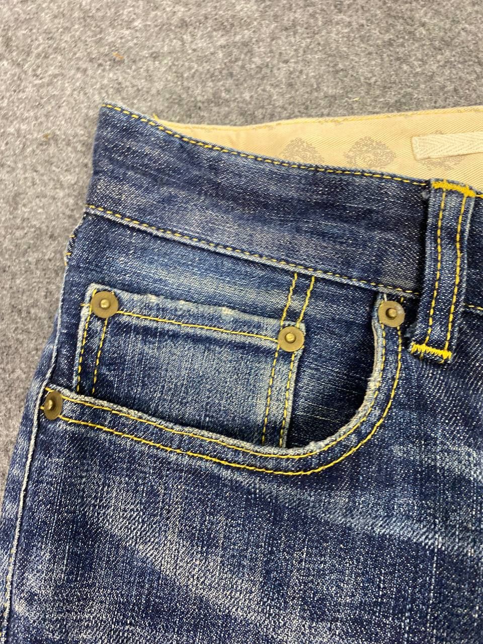 Japanese Brand rico jeans riri zipper distressed rework bondage denim Size 32" / US 10 / IT 46 - 10 Thumbnail