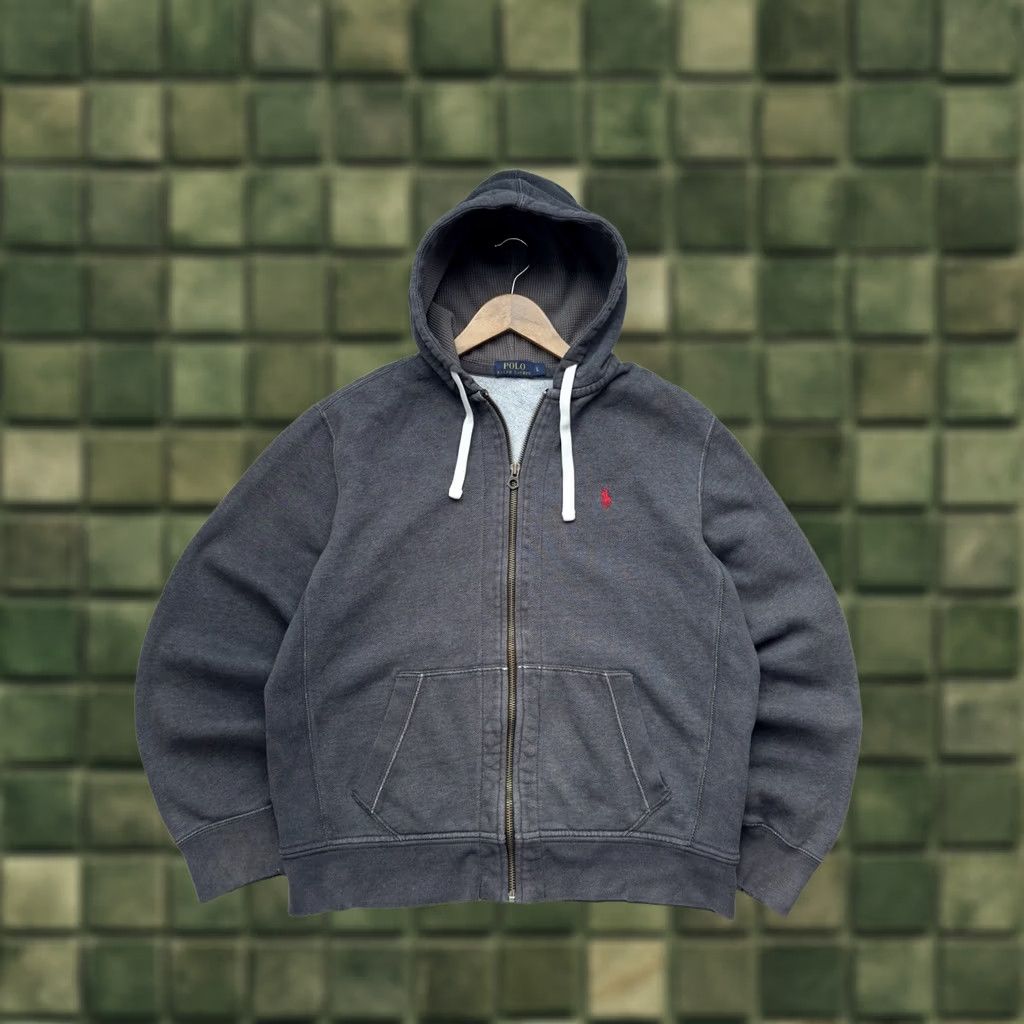 Polo Ralph Lauren VINTAGE Polo Ralph Lauren Hoodie Mens L Gray Zip 90s Streetwear City Classic Designer Hip Hop retro Logo Size US L / EU 52-54 / 3 - 1 Thumbnail