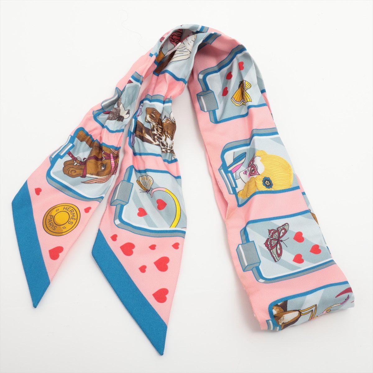 Hermes Twilly Hermès Story Silk Size ONE SIZE - 1 Thumbnail