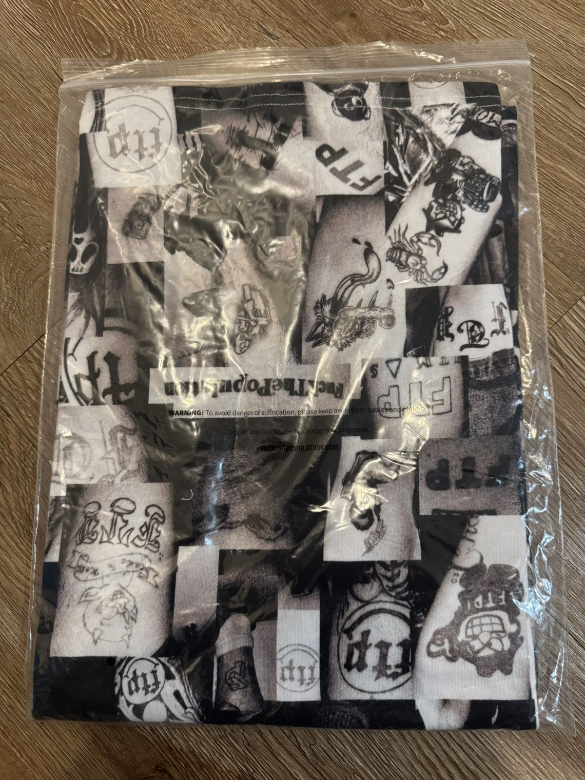 Fuck The Population Tattoo Tee Size US L / EU 52-54 / 3 - 4 Thumbnail