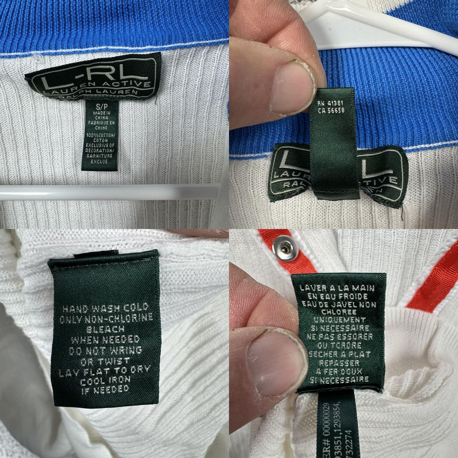 Ralph Lauren Lauren Ralph Lauren Sweater Small Henley Ribbed Knit Preppy Active Clean Girl Size S / US 4 / IT 40 - 8 Thumbnail