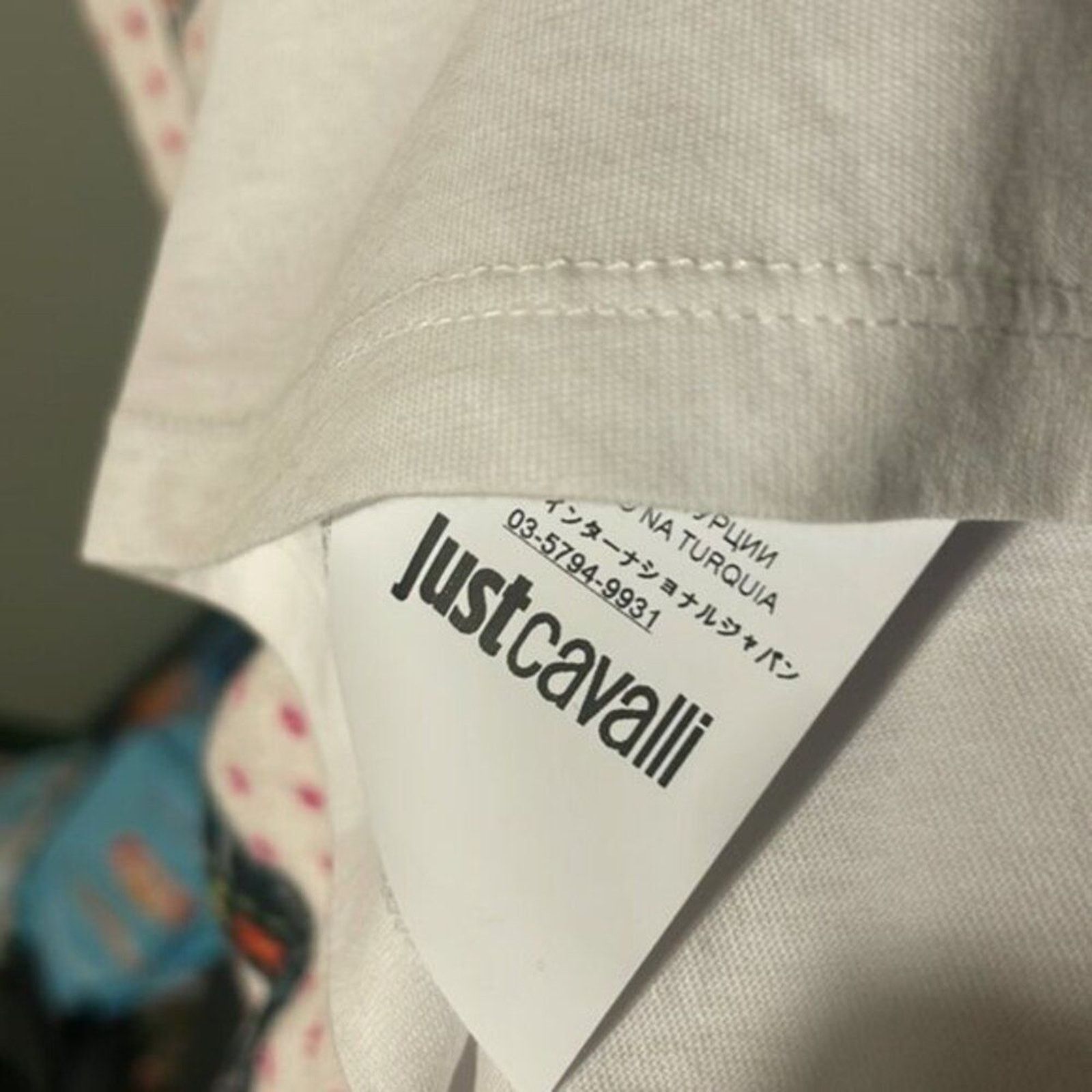 Just Cavalli Just Cavalli Riders print short sleeve T shirt white XL Size XL / US 12-14 / IT 48-50 - 7 Thumbnail