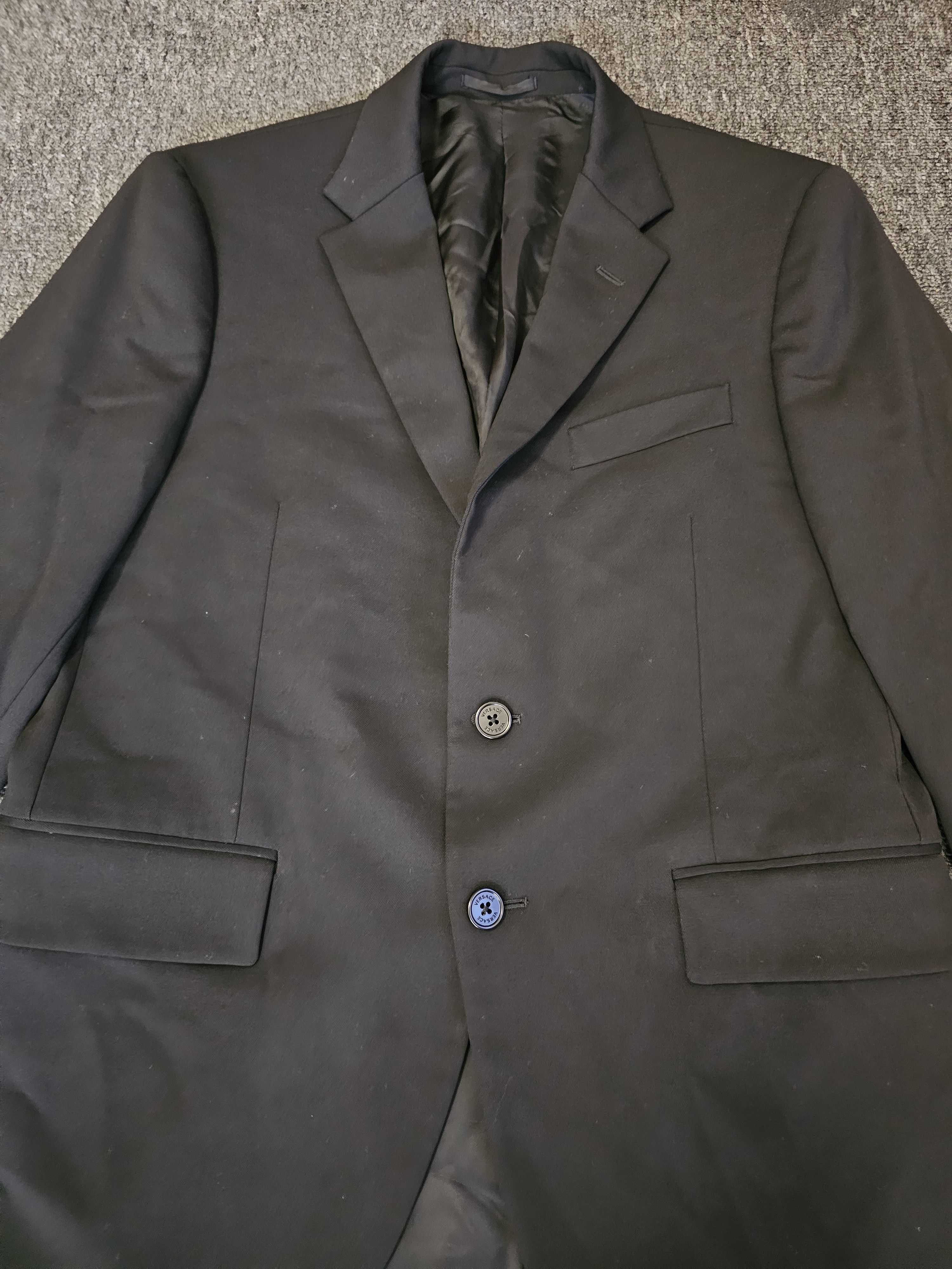 Versace Versace Men's Wool Suit Jacket Size 48 Size 48R - 2 Thumbnail