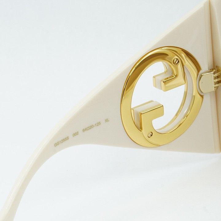 Gucci Gucci GG1255S 002 Sunglasses Ivory Butterfly Frame Size ONE SIZE - 10 Thumbnail