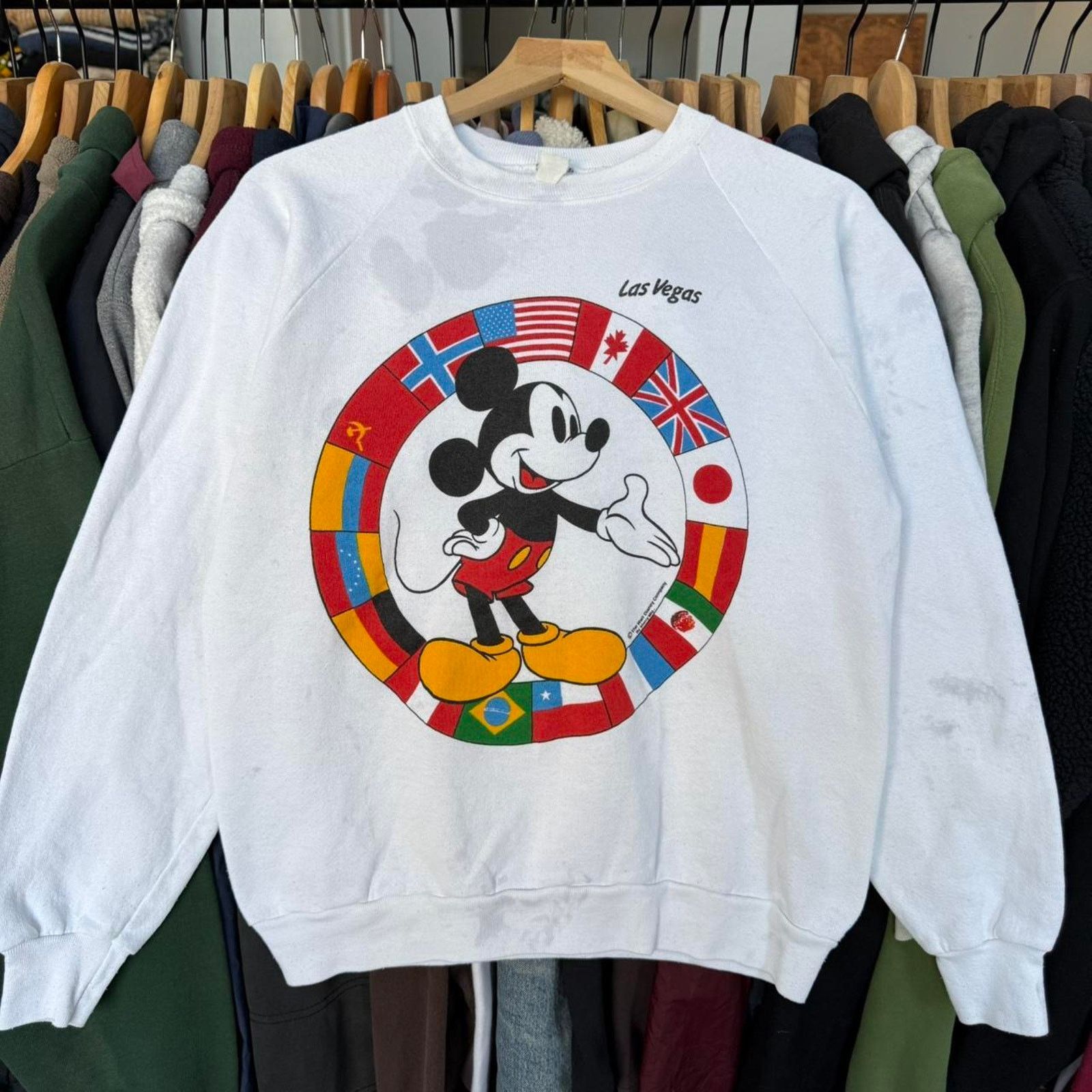 Other Vintage 80s Mickey Mouse Las Vegas Sweatshirt Size US M / EU 48-50 / 2 - 1 Thumbnail