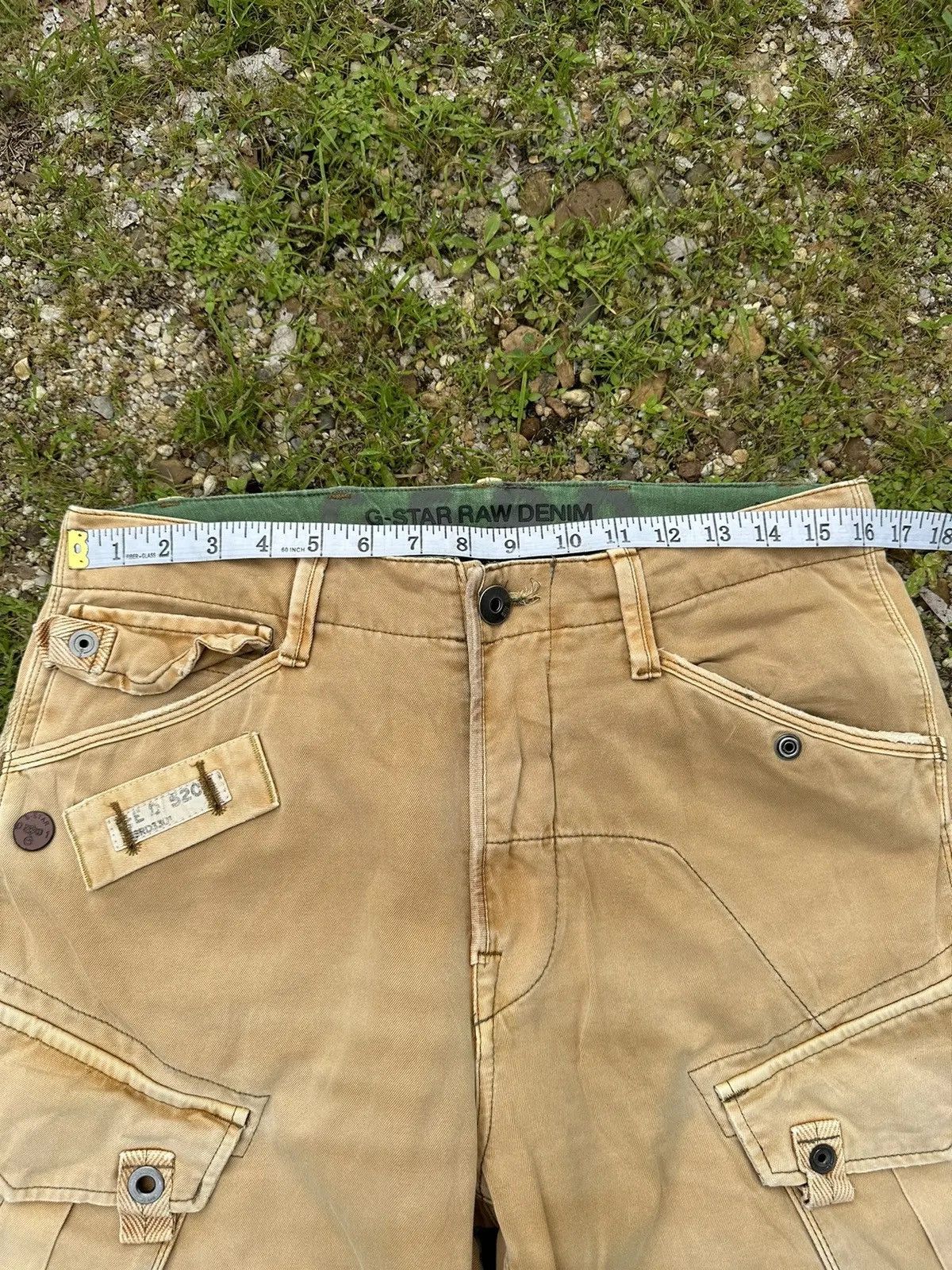 G-Star VINTAGE G-STAR RAW DENIM PARACHUTE BONDAGE FADED CARGO PANTS Size US 31 - 6 Thumbnail