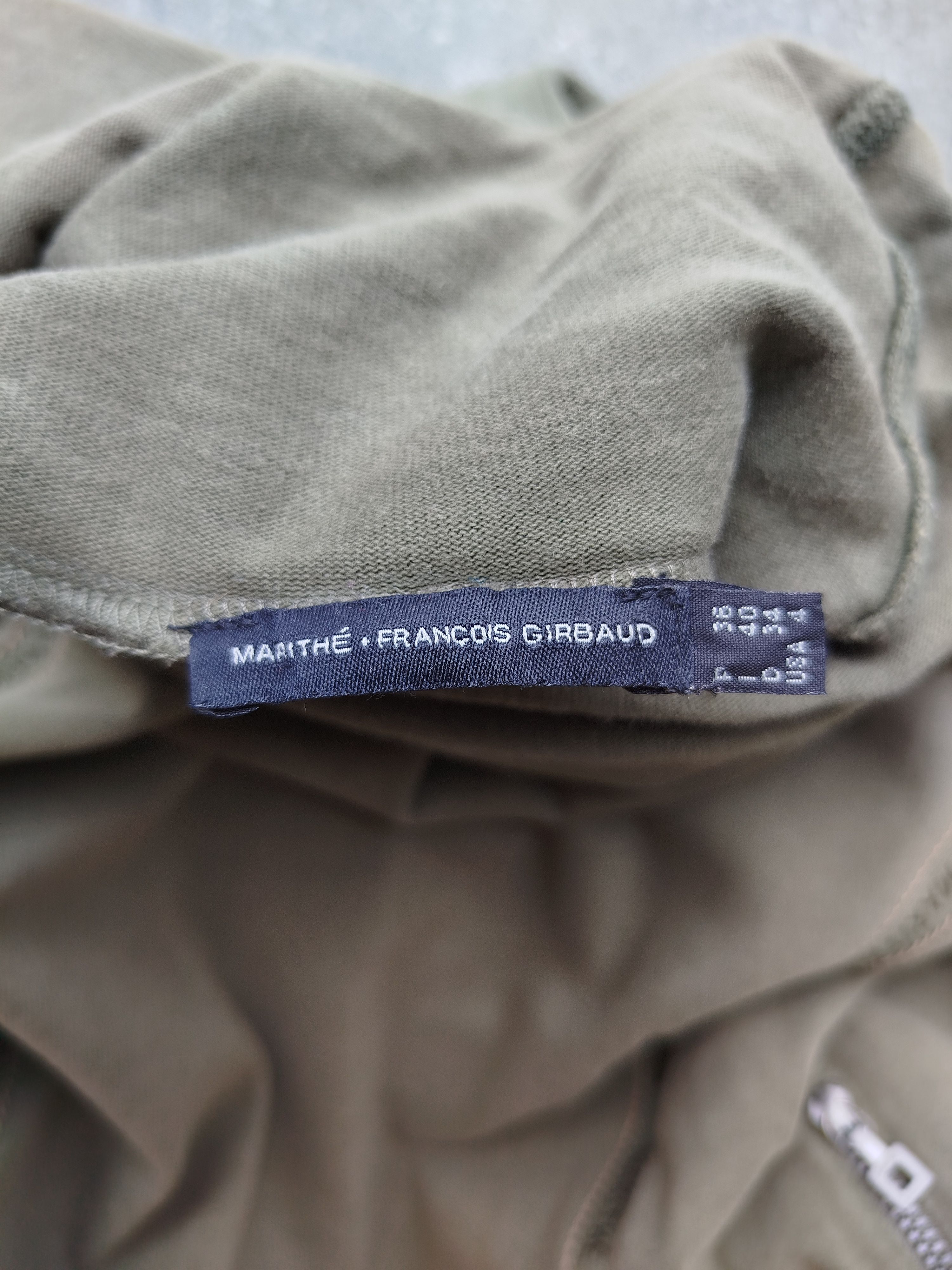 Marithe + Francois Girbaud Dress Long Sleeve Turtleneck Khaki Pockets Vintage Cotton Size S / US 4 / IT 40 - 18 Thumbnail