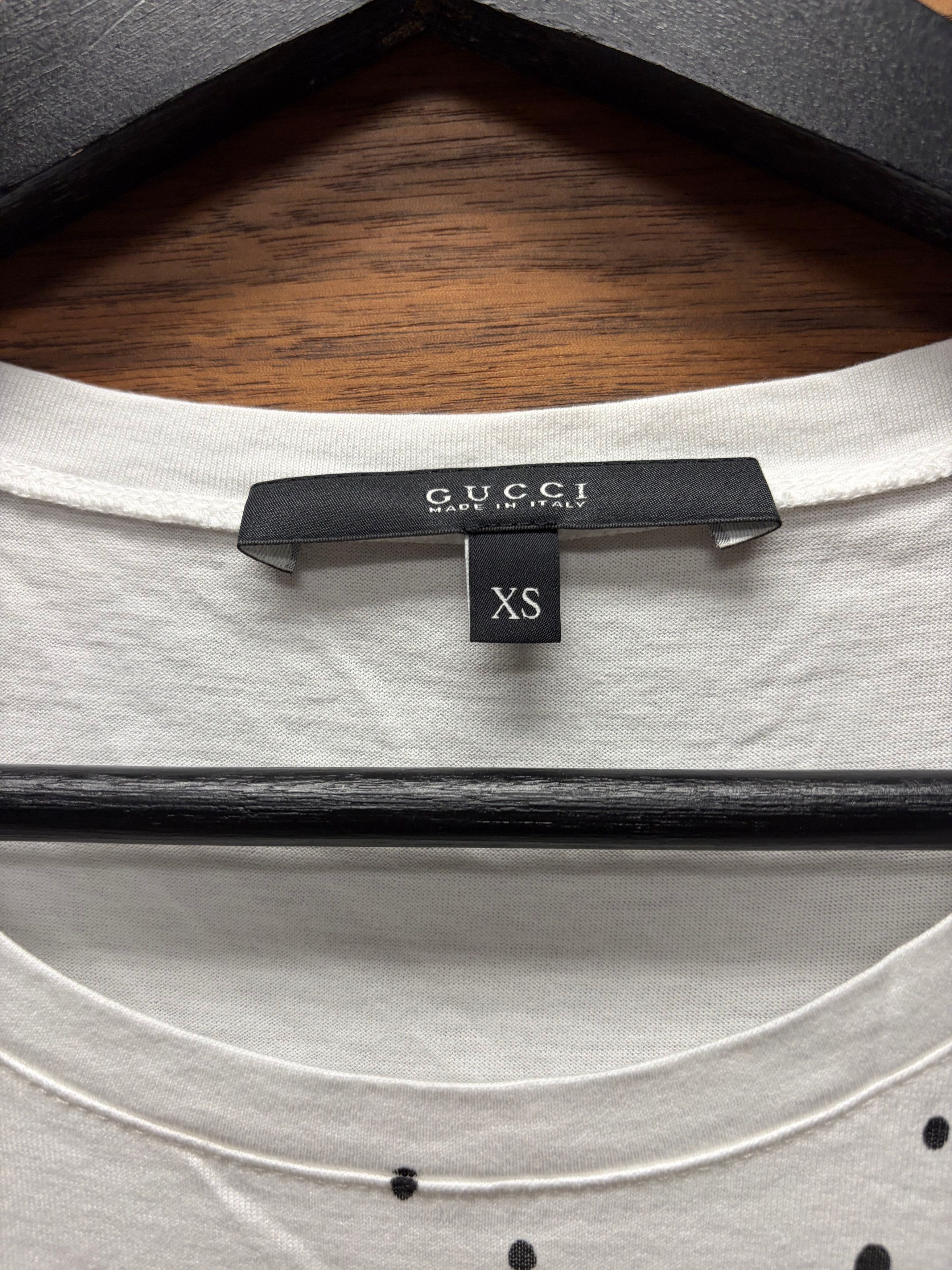 Gucci Gucci ‘Cursive G’ Pointallism Logo White Graphic T-Shirt Size US XS / EU 42 / 0 - 3 Thumbnail