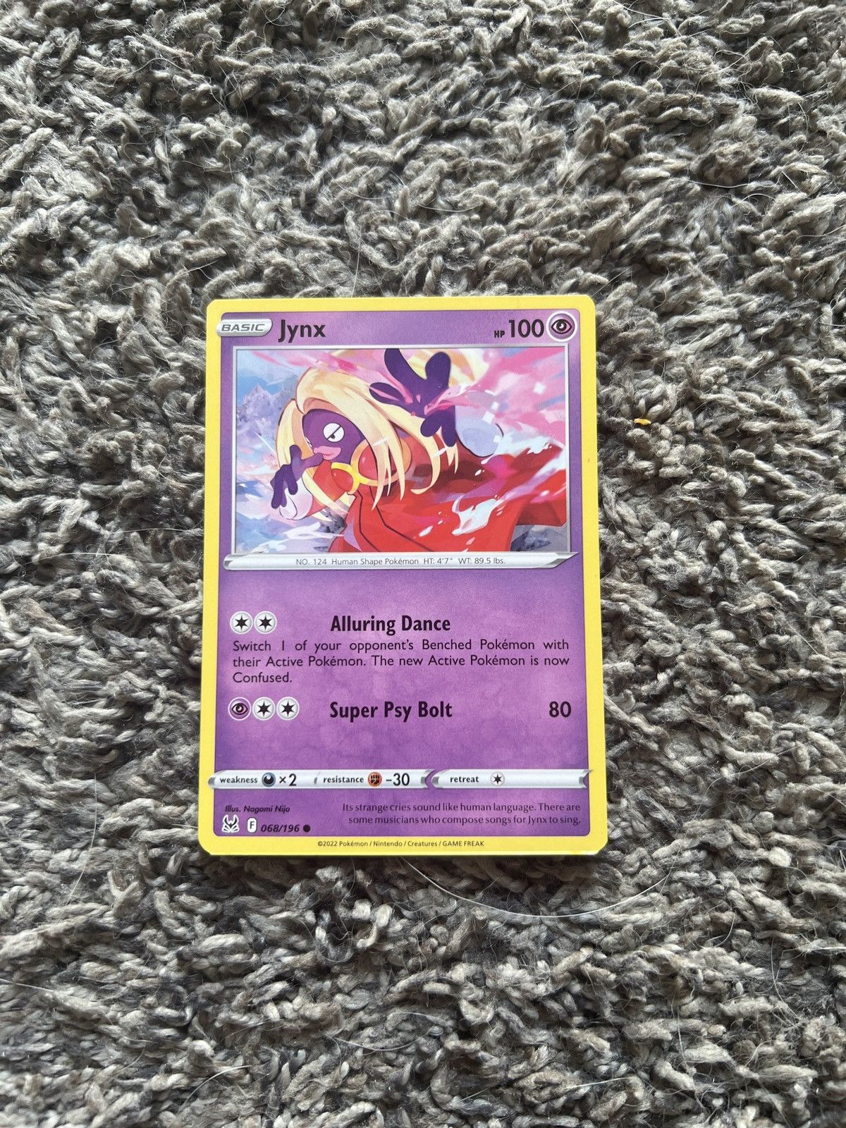 Hypebeast × Nintendo × Pokemon 2022 Pokémon Jynx Basic Card Size ONE SIZE - 1 Thumbnail