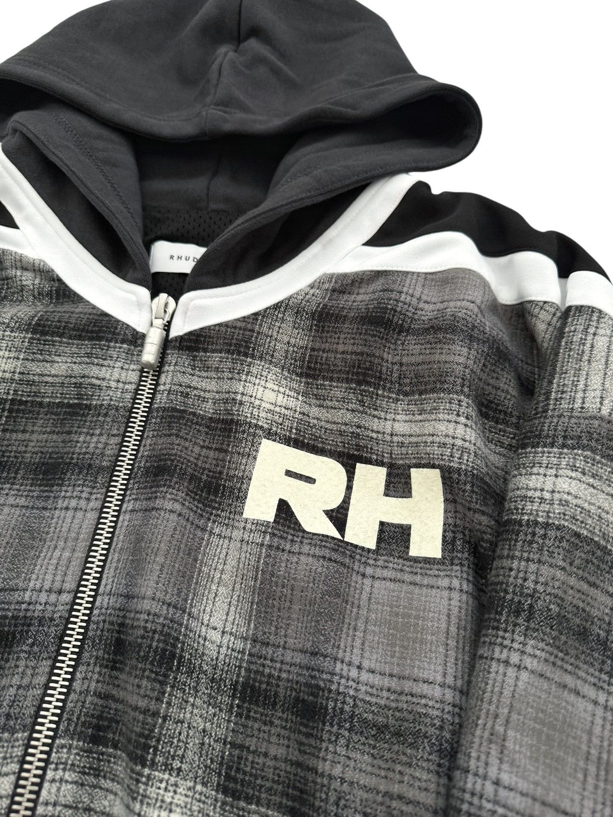 Rhude Hockey Hybrid Zip Up Hoodie Size US L / EU 52-54 / 3 - 5 Thumbnail