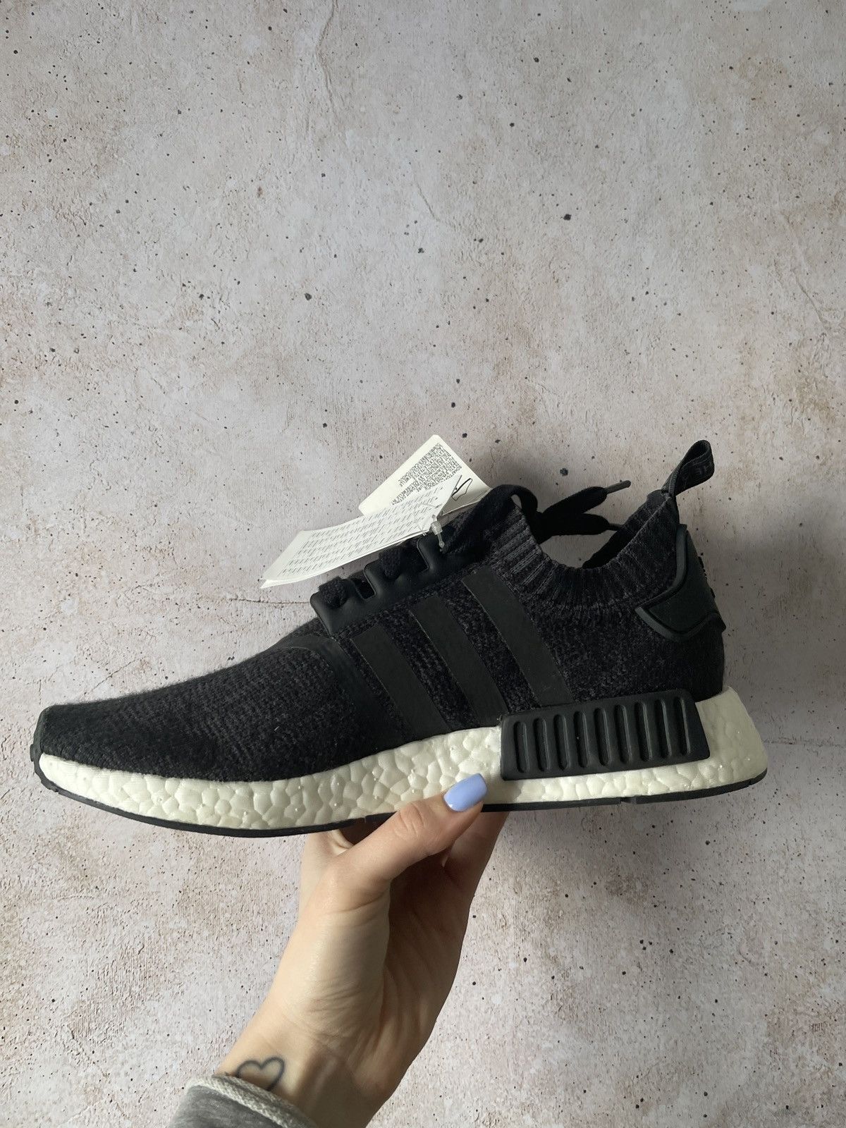 Adidas adidas NMD R1 Winter Wool Core Black Size US 8 / EU 41 - 3 Thumbnail