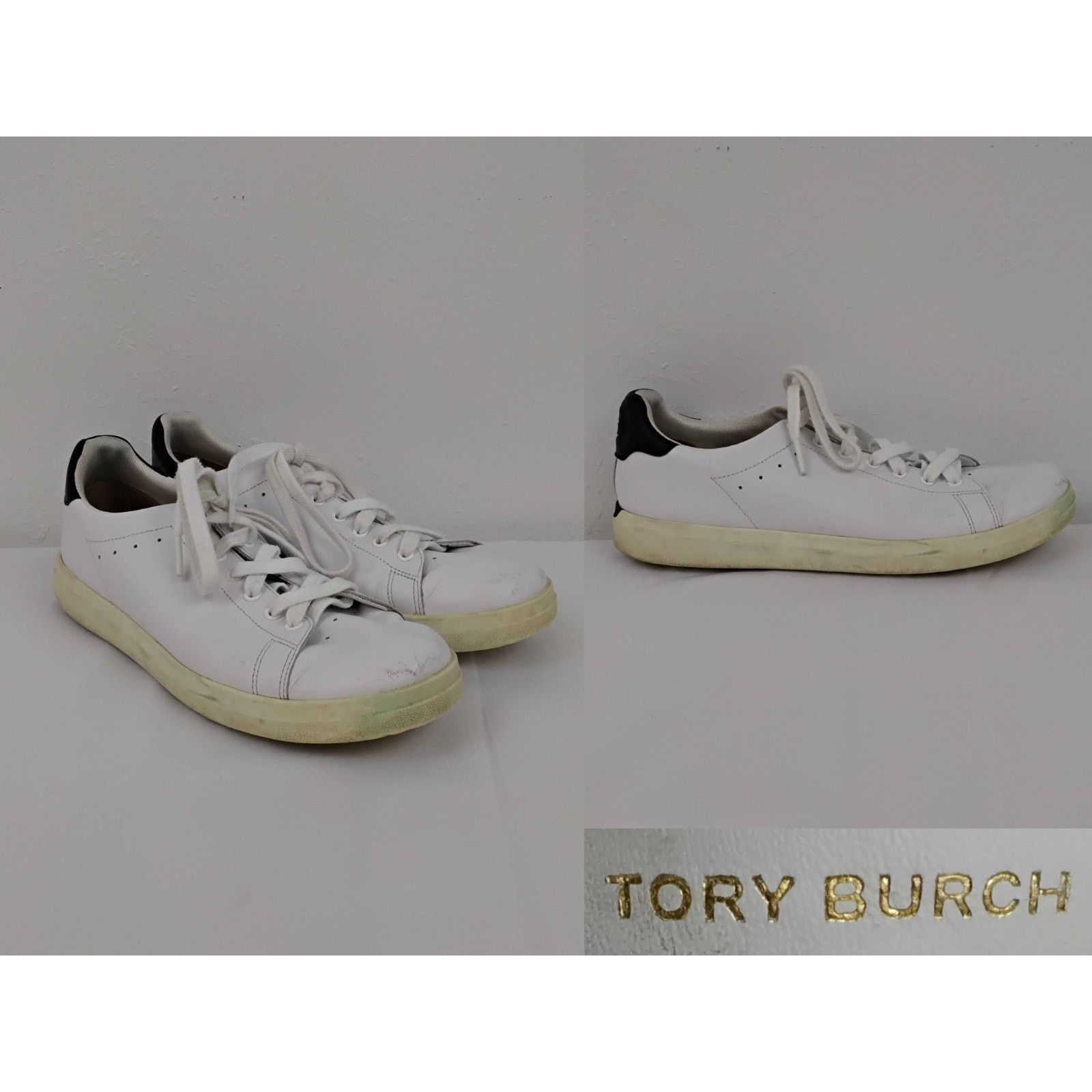 Tory Burch Tory Burch Howell Court Sneakers Men's 10M White Leather Size US 10 / EU 43 - 1 Thumbnail