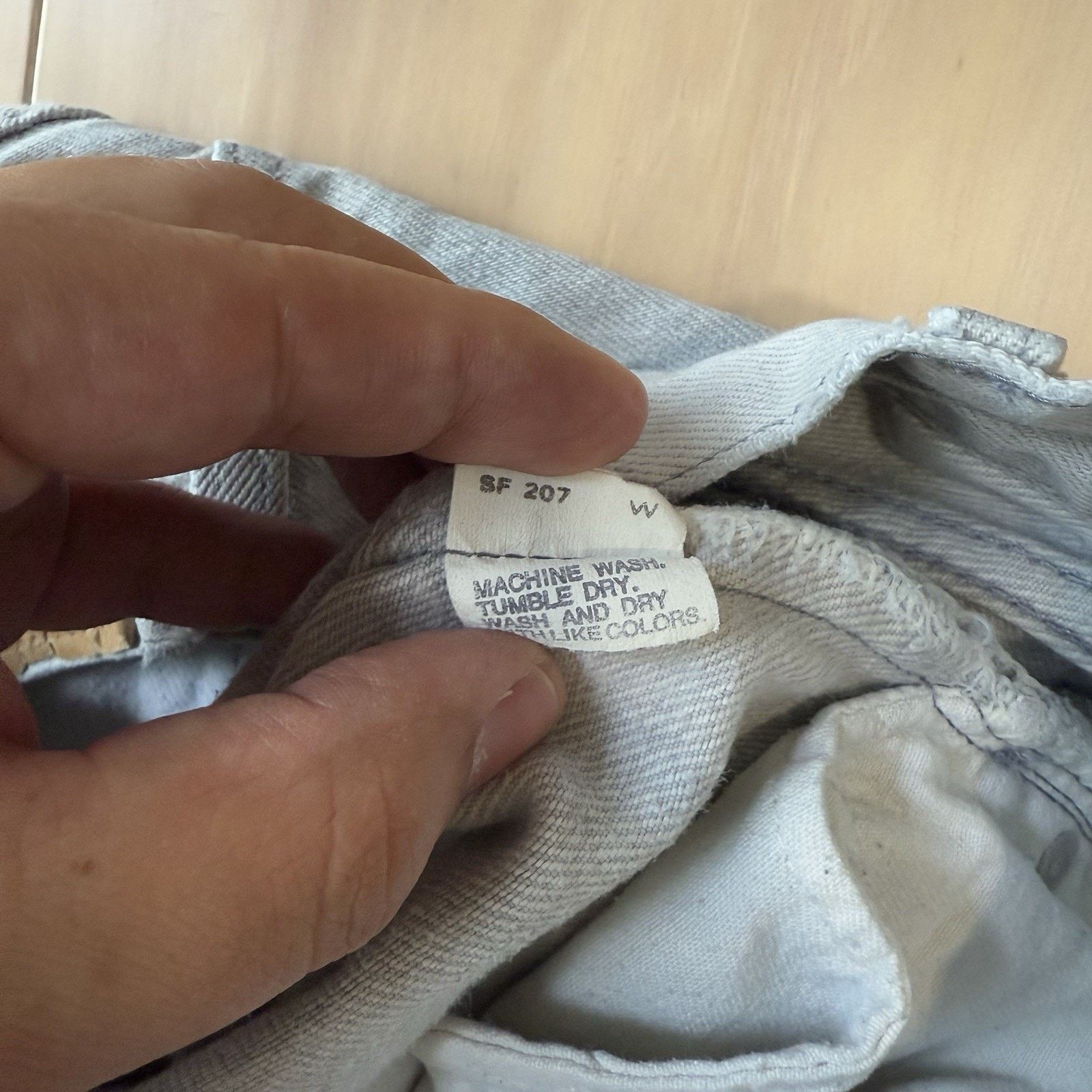 Levi's Vintage Levis 701 Jeans 25 Gray 80s Light Wash Made USA Size 25" / US 0 / IT 36 - 6 Thumbnail