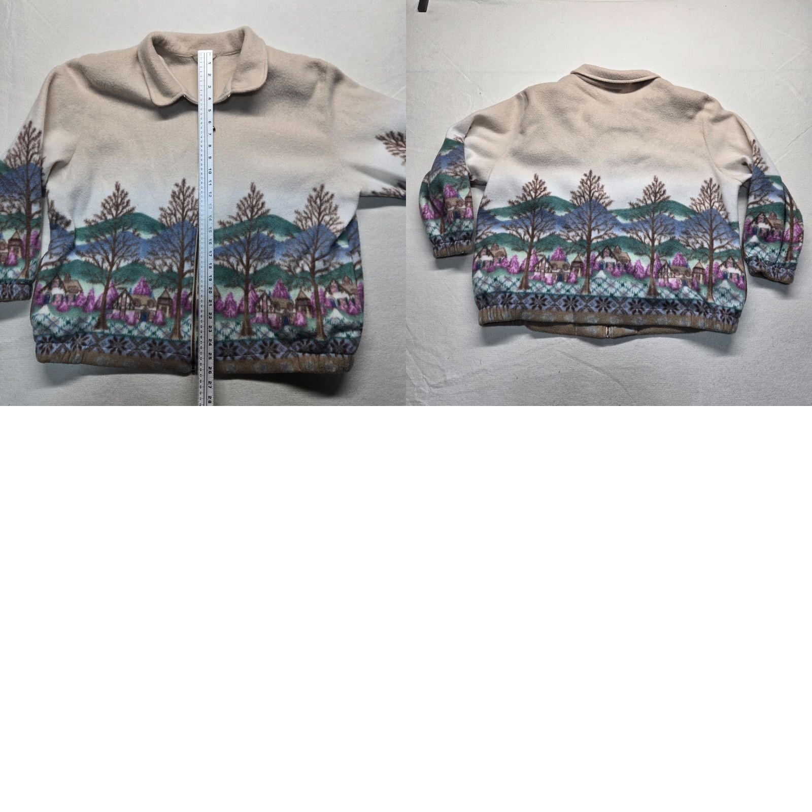 Vintage Teddi Sweater Long Sleeve Adult Women's 2XL XXL Zip Nature Trees Coat Jacket Size XXL / US 16-18 / IT 52-54 - 8 Thumbnail