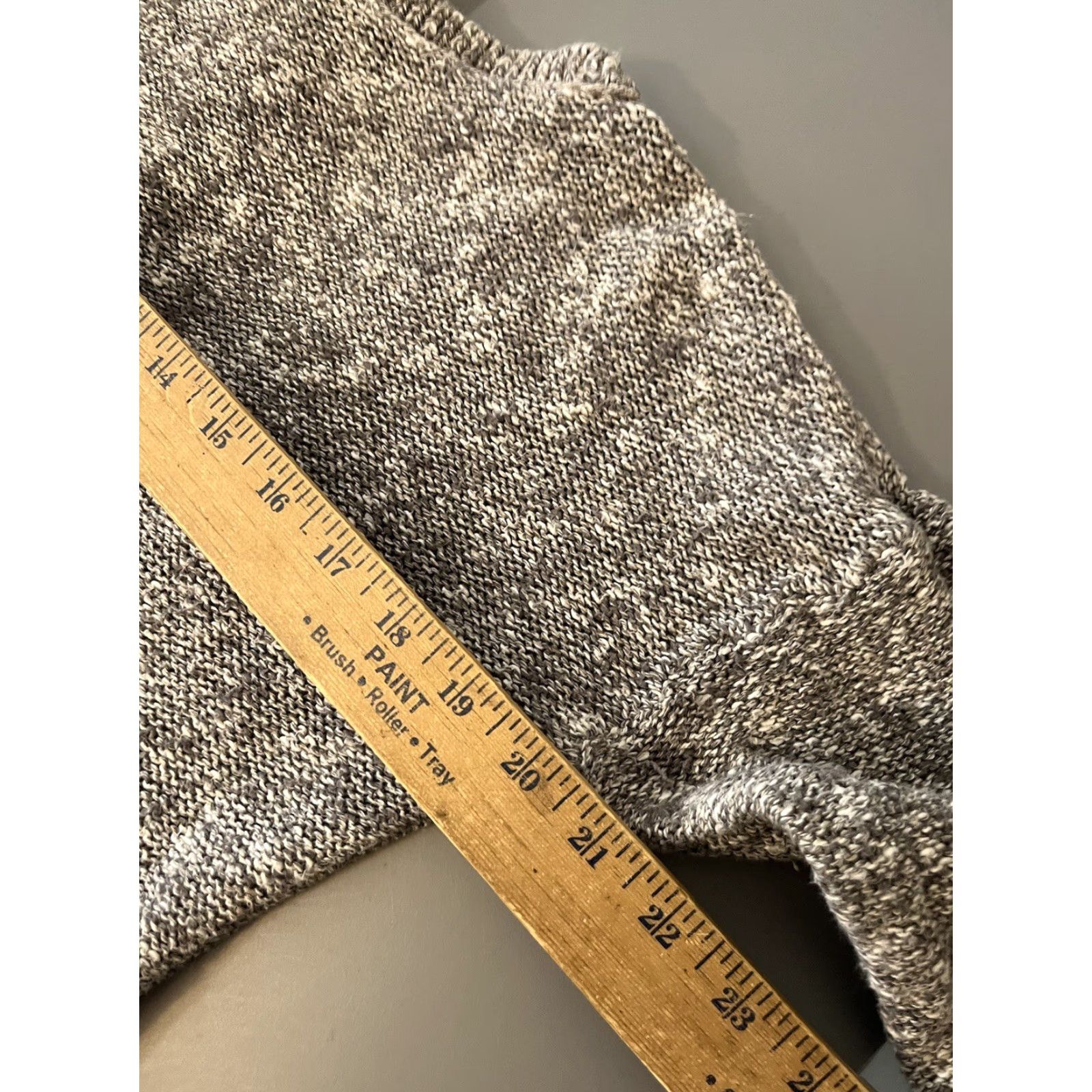 Banana Republic Banana Republic Women Round Neck Solid Sweater Size Small Gray Pullover with Pockets Knit Cotton Polyester Spandex Long Sleeve Size S Size S / US 4 / IT 40 - 5 Thumbnail