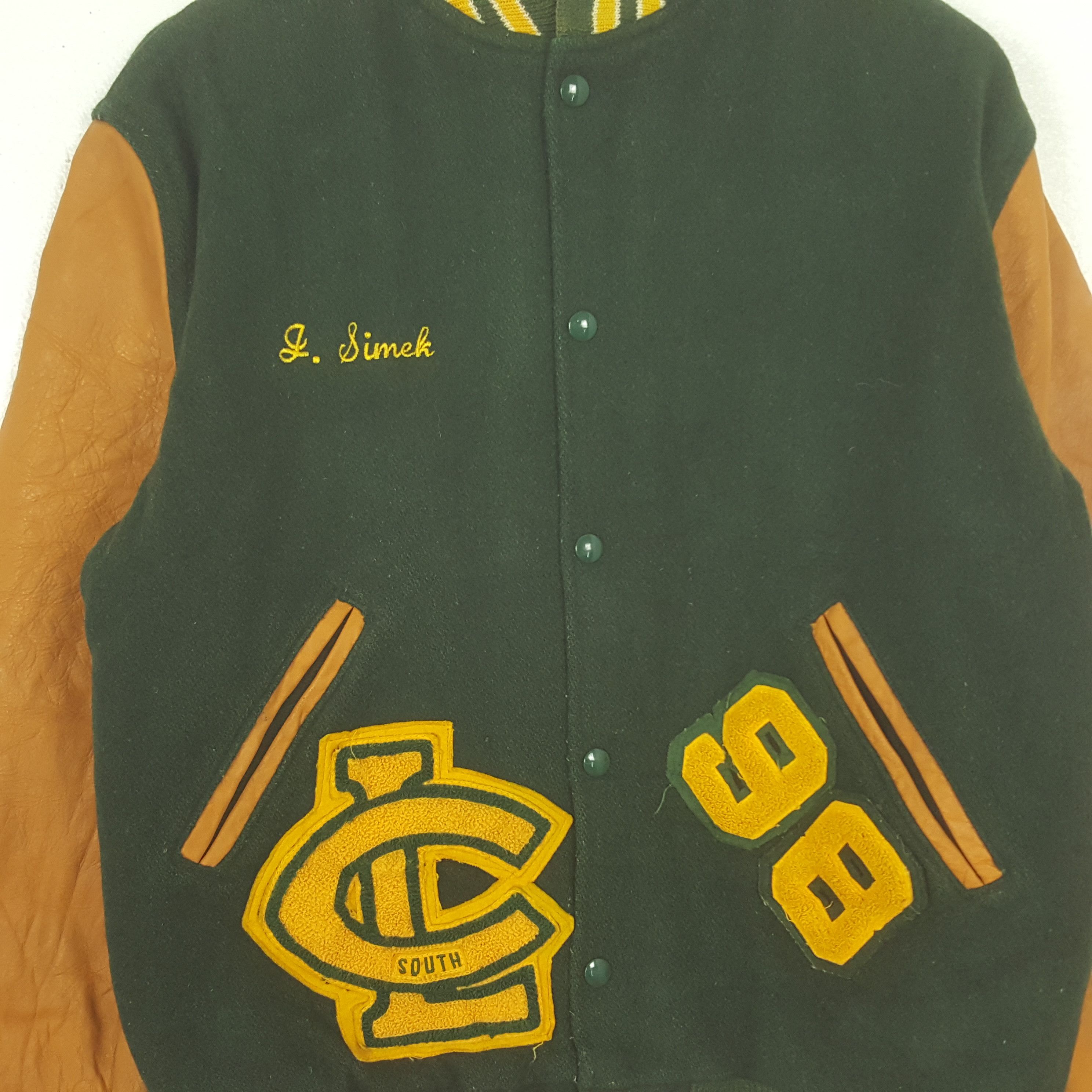 NEFF Vintage Crystal Lake South Football Varsity Jacket C304N7 Size US L / EU 52-54 / 3 - 4 Thumbnail