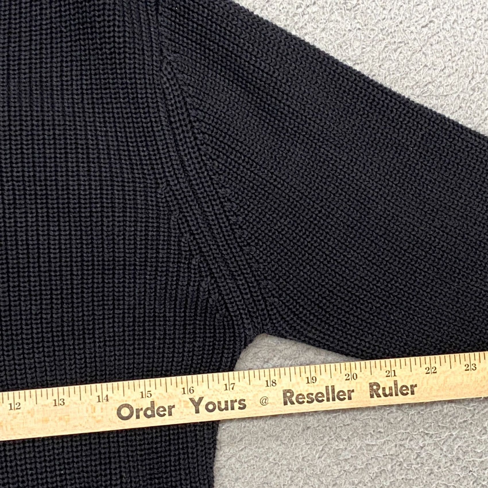 Rta RtA Rib Knit Sweater Dress Womens Small Black Cut Out Mock Neck Long Sleeve Knee Length Size S / US 4 / IT 40 - 5 Thumbnail