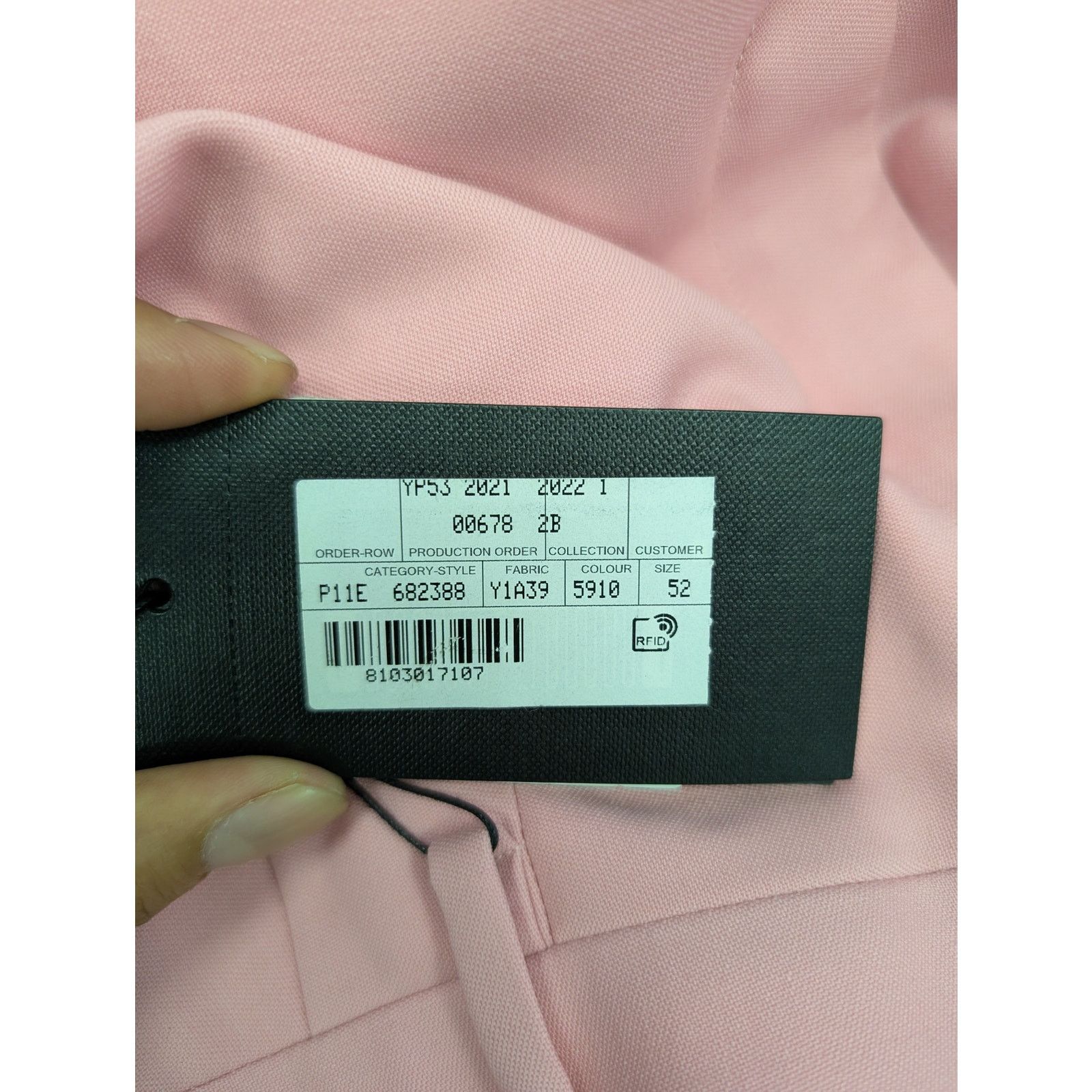 Saint Laurent Paris o1rshd1 Pantalon Constructed Barathea Pant Trouser in Rose Size US 36 / EU 52 - 19 Thumbnail