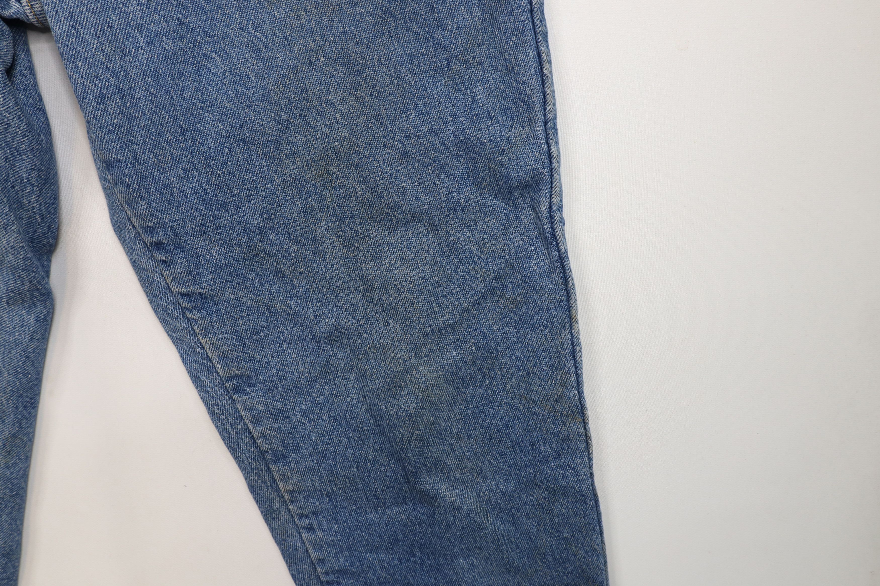L.L. Bean × Vintage Vintage 90s LL Bean Flannel Lined Tapered Leg Denim Jeans Size 36" / US 14 / IT 50 - 7 Thumbnail