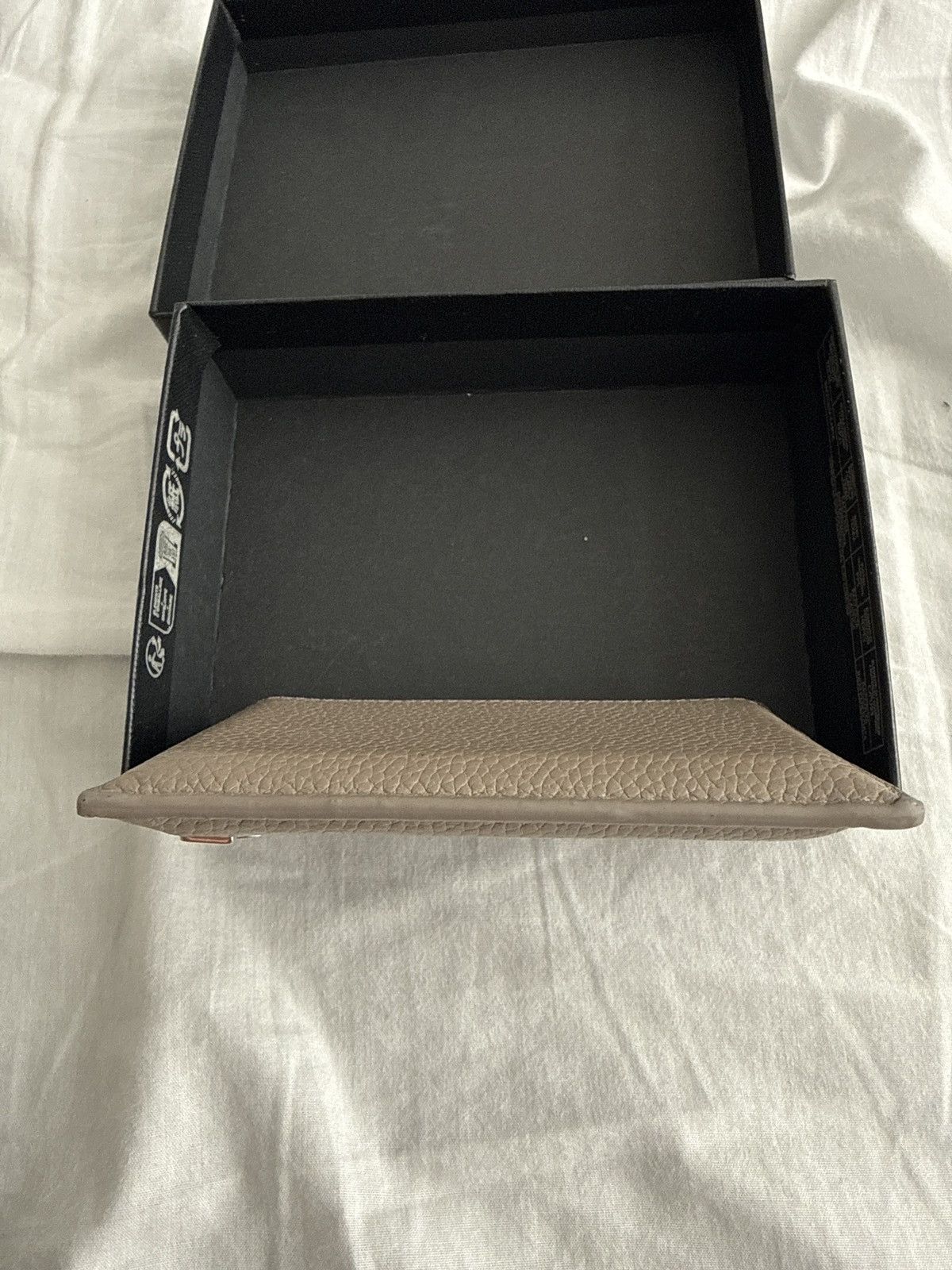 Yves Saint Laurent YSL Cassandre Card Holder Gray Brown w/ Box Size ONE SIZE - 4 Thumbnail
