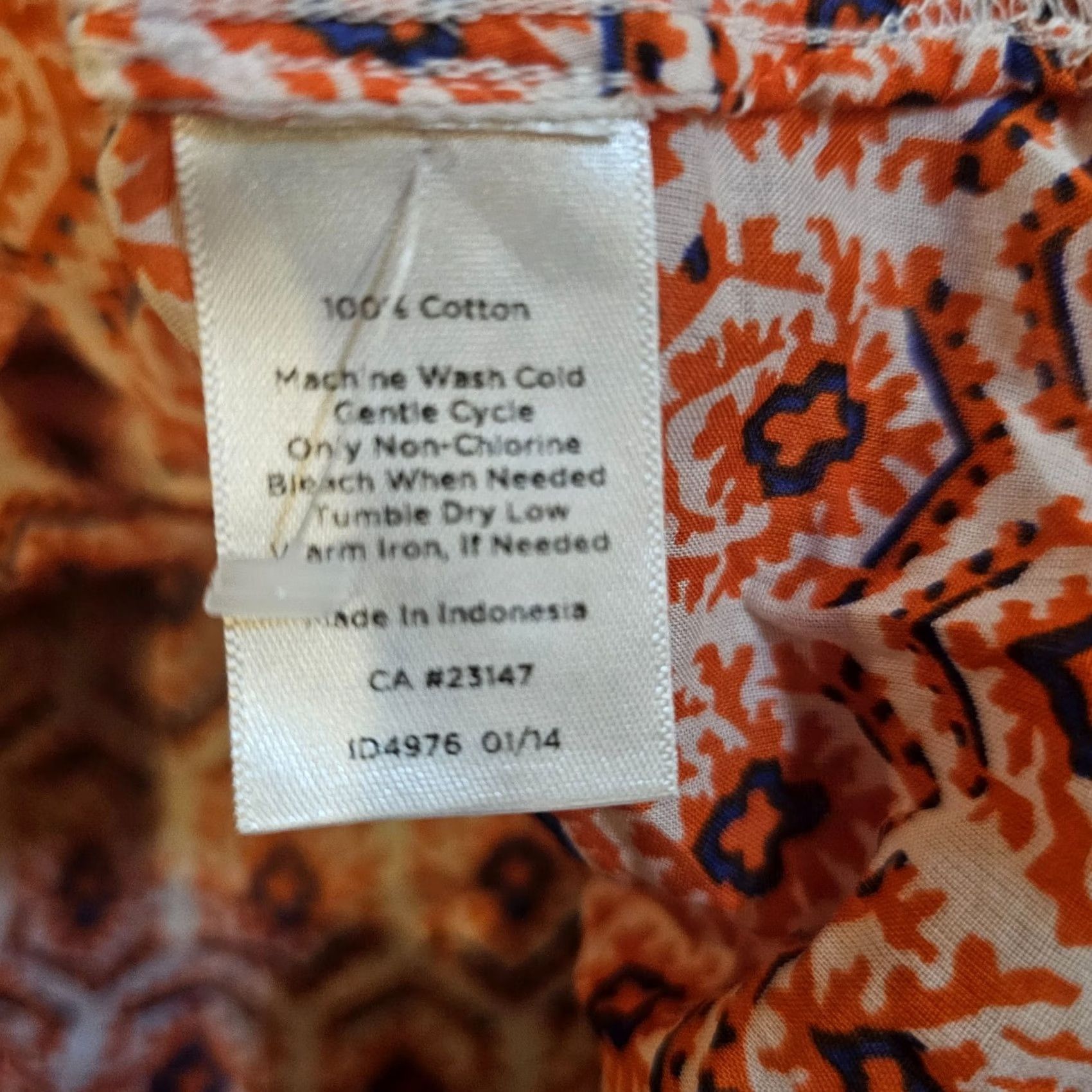 Talbots Talbots Shirt Women 14W Orange Button Long Sleeve Lightweight Casual Career Size XL / US 12-14 / IT 48-50 - 7 Thumbnail