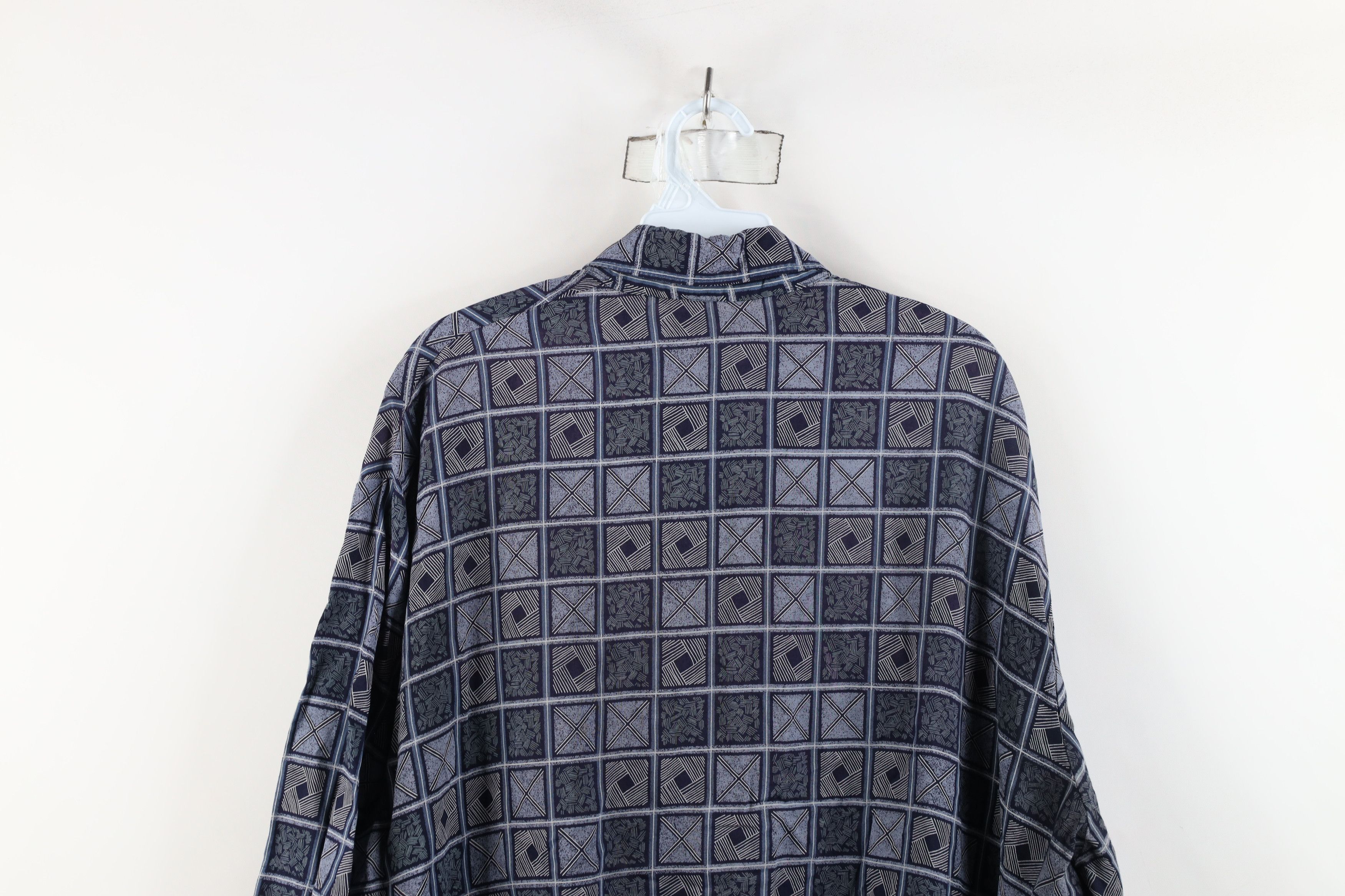 Vintage Vintage 90s Streetwear Checkered Collared Pullover Polo Size US XXL / EU 58 / 5 - 10 Thumbnail