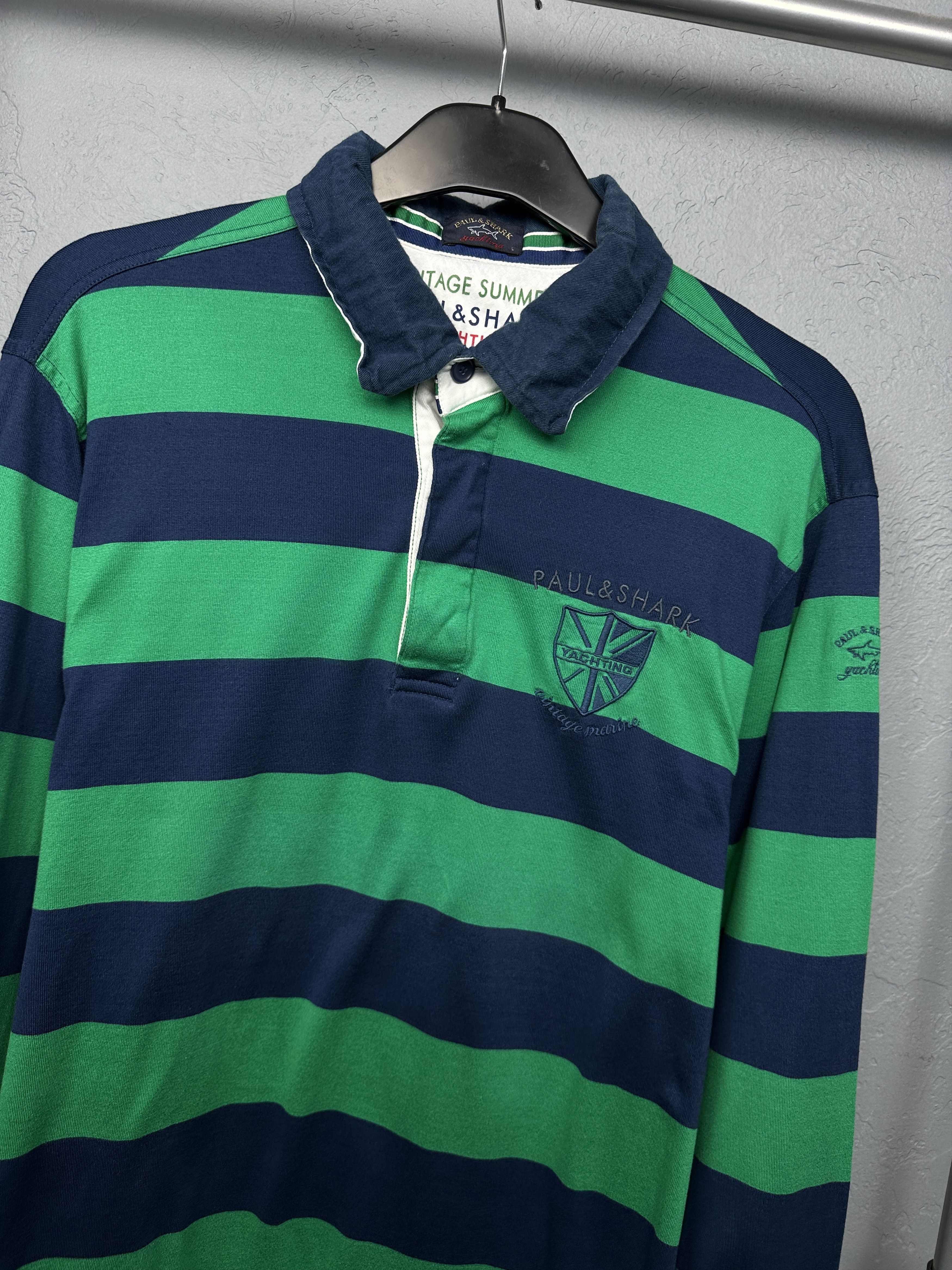 Paul & Shark Paul & Shark Vinage Mens Rugby Long Sleeve Polo Shirt Size US L / EU 52-54 / 3 - 2 Thumbnail