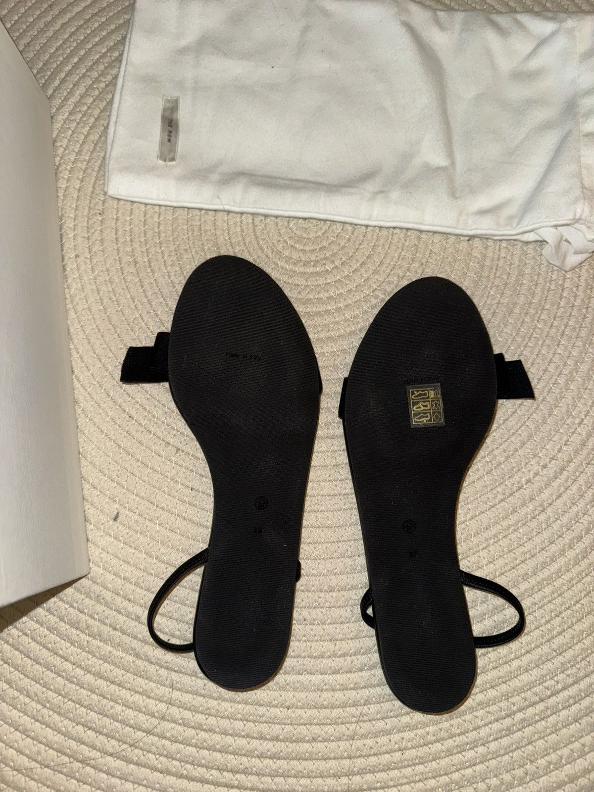 The Row THE ROW Bow leather slingback sandals size 39 Size US 8.5 / IT 38.5 - 7 Thumbnail