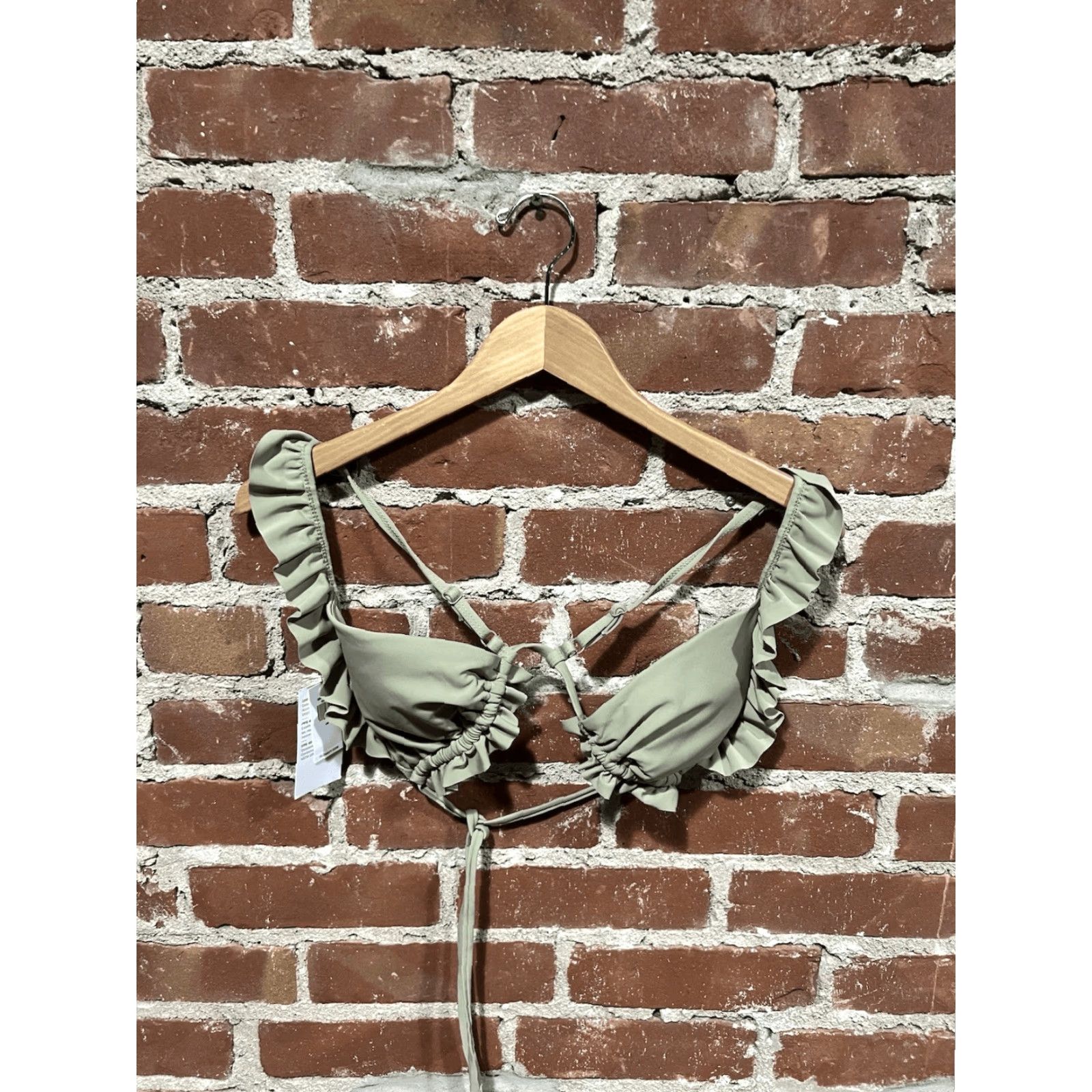 Old Navy Old Navy Bikini Top Womens Green NWT Size M Beach Summer Size M / US 6-8 / IT 42-44 - 2 Thumbnail