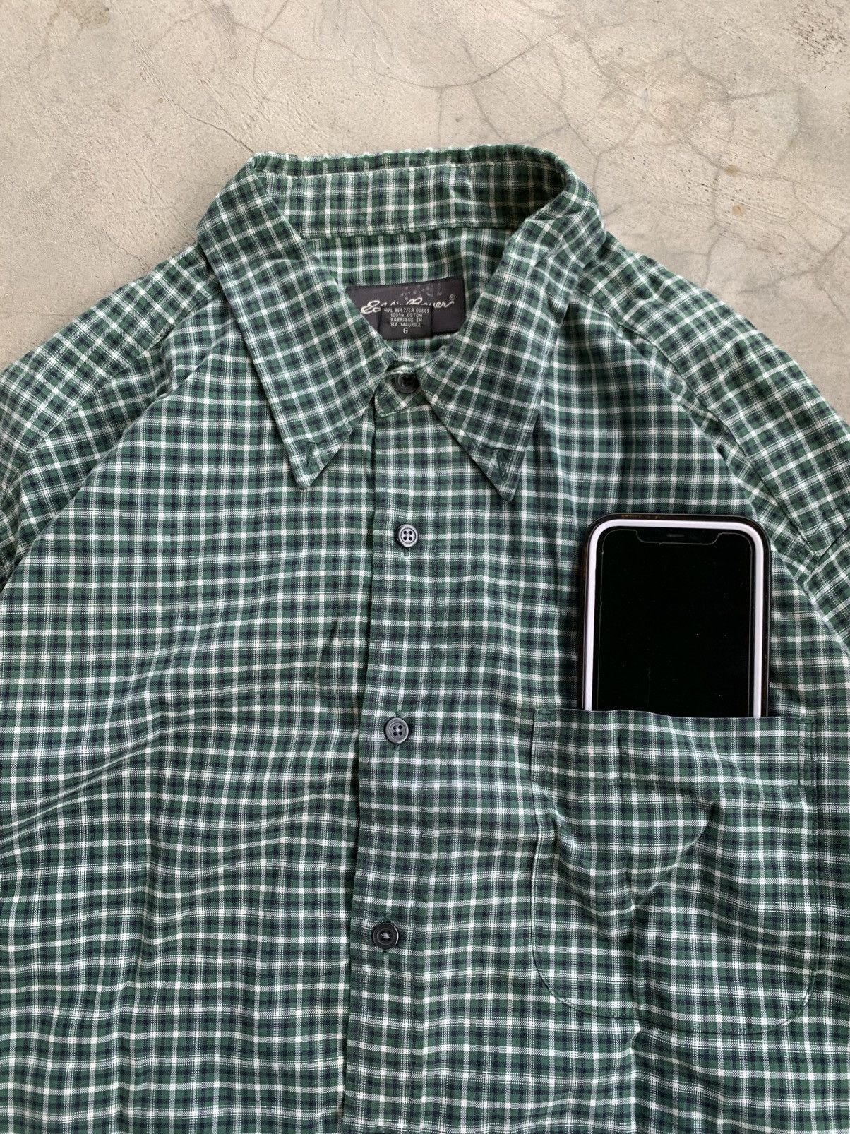 Vintage Cropped button up shirt flannel ediebauer boxy Size US L / EU 52-54 / 3 - 6 Thumbnail