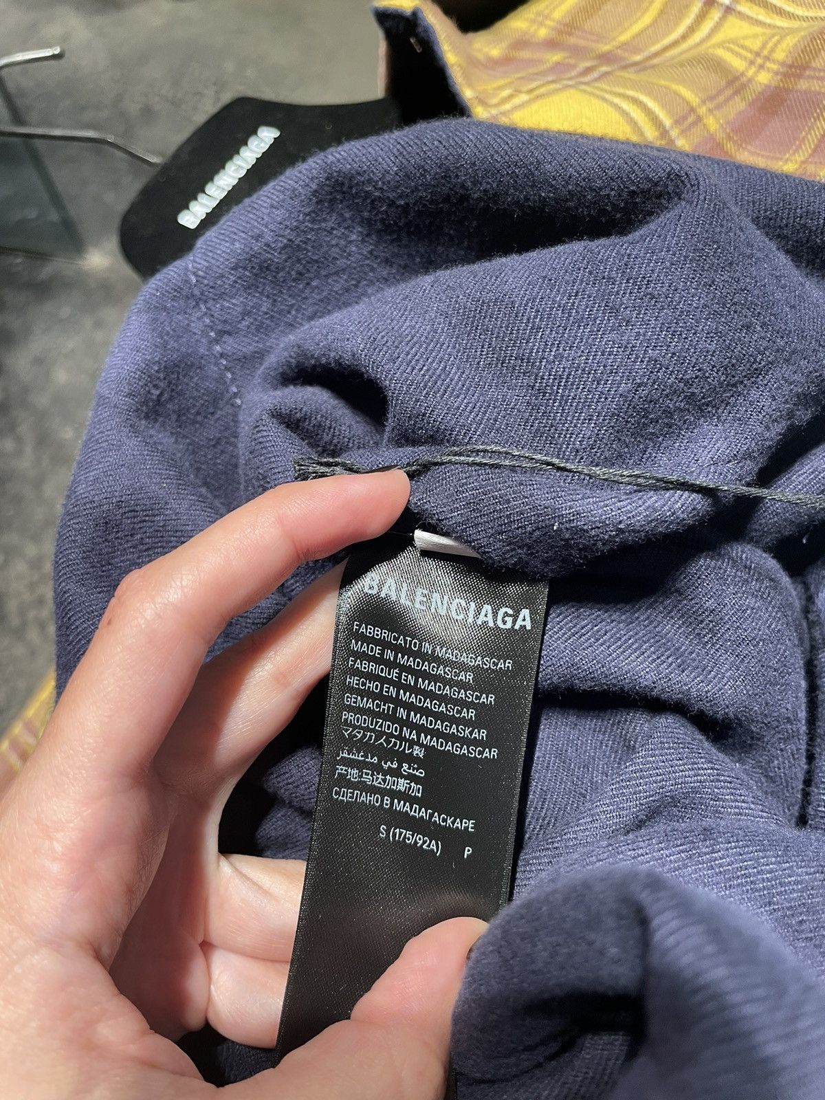 Balenciaga Checked reversible shirt Size US S / EU 44-46 / 1 - 7 Thumbnail