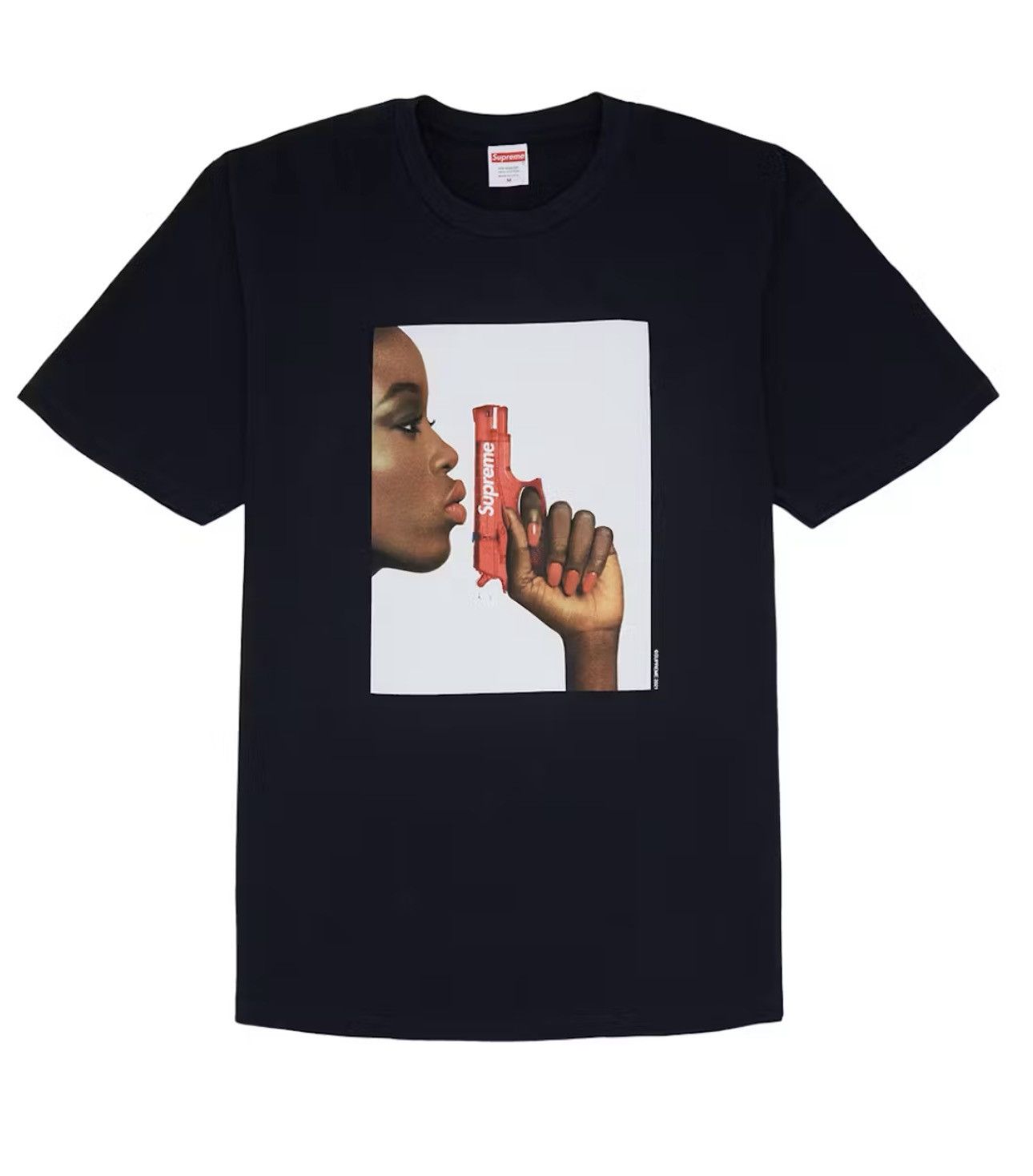 Supreme Supreme Water Gun Tee Navy Size US M / EU 48-50 / 2 - 3 Thumbnail