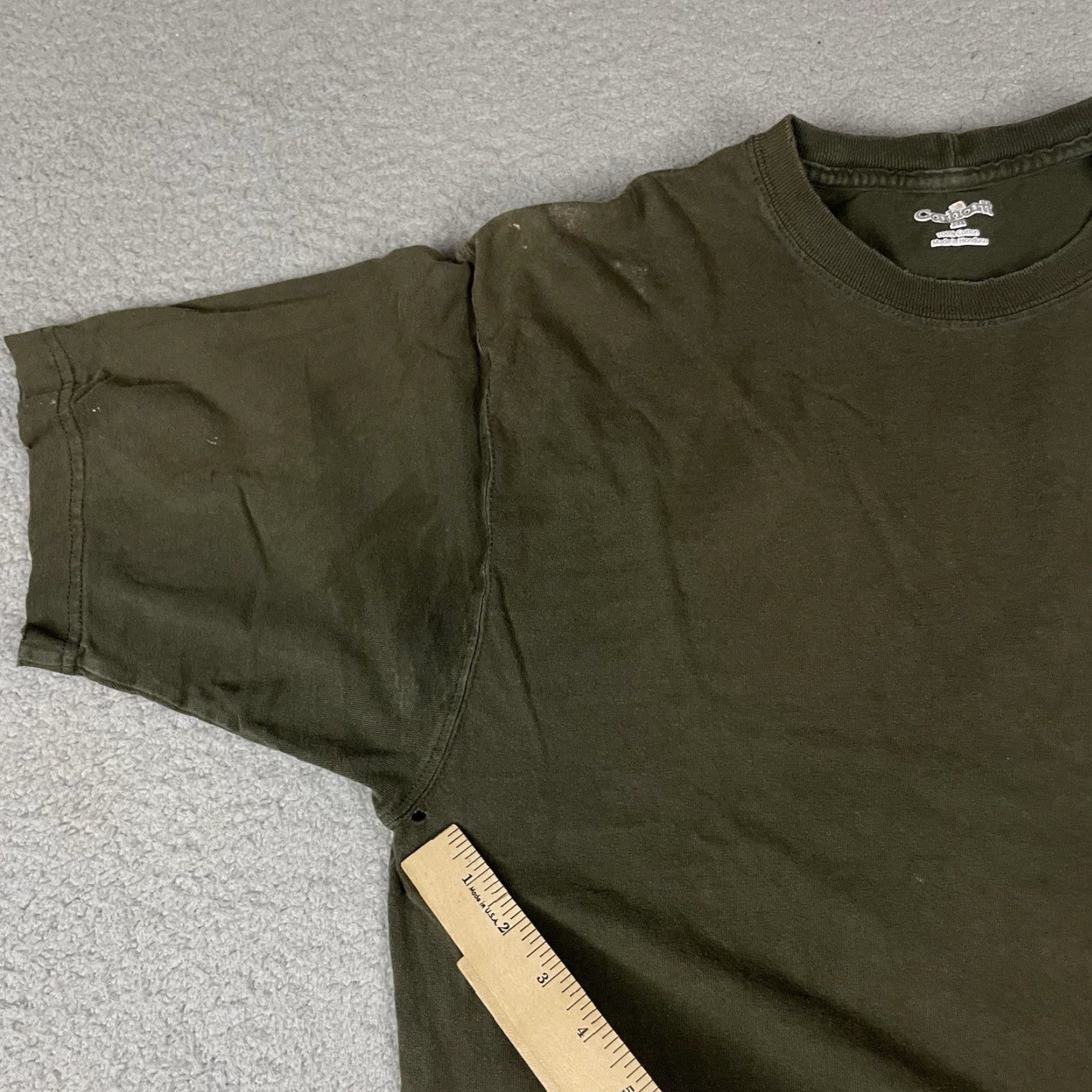 Carhartt VINTAGE Carhartt Shirt Adult Medium Green Pocket Original Casual Distressed Cropped M Size US M / EU 48-50 / 2 - 5 Thumbnail