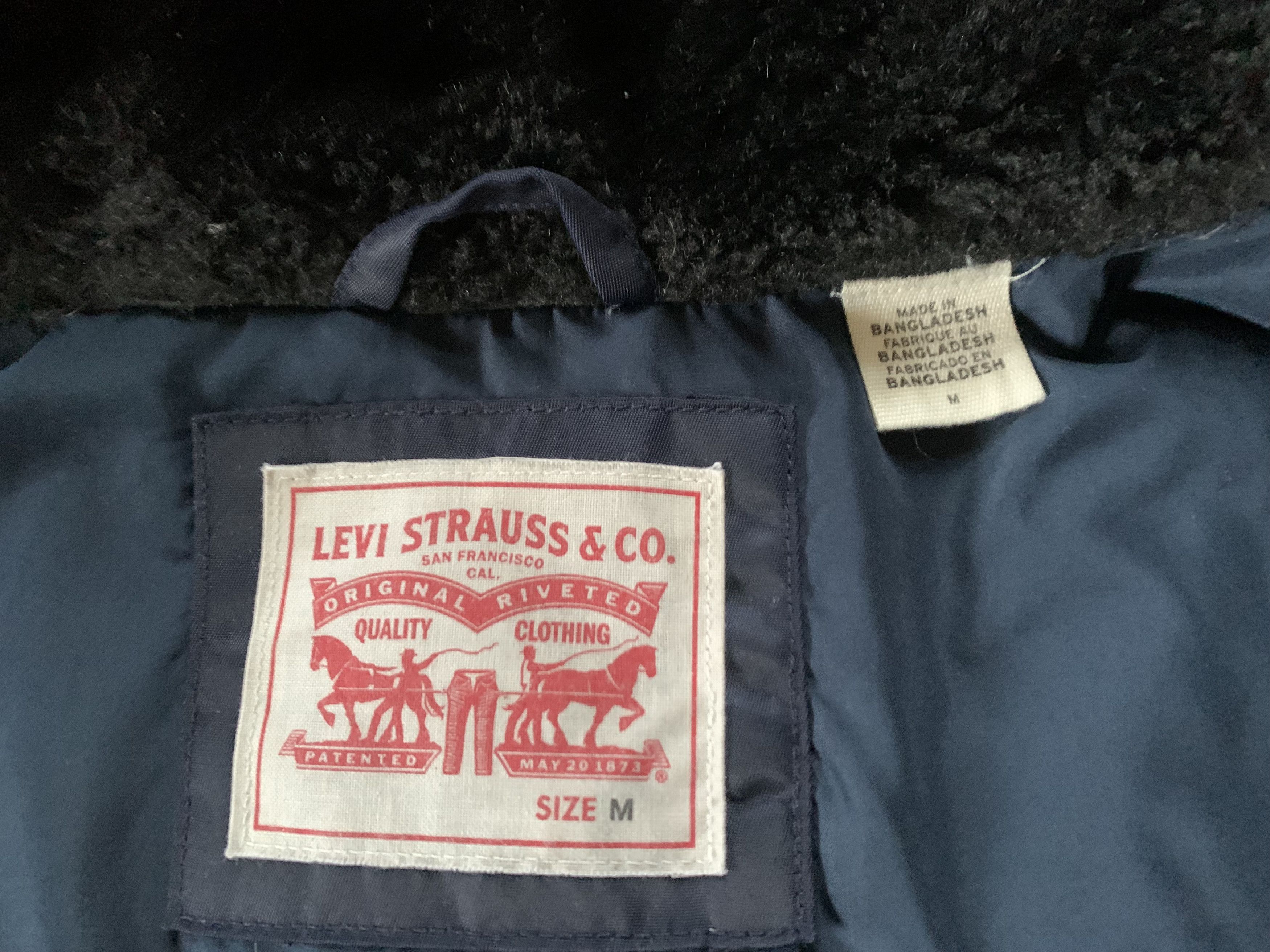 Levi's Levi's Black 600 Down Hood Jacket Size US M / EU 48-50 / 2 - 5 Thumbnail