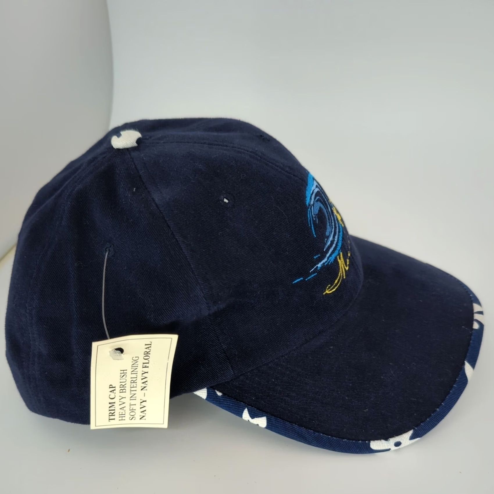Vintage VINTAGE Loop Hawaii Ball Cap Hat Floral Embroidered Diamond Head Blue Adjustable Cotton Canvas Men Baseball Cap USA Theme Size ONE SIZE - 6 Thumbnail