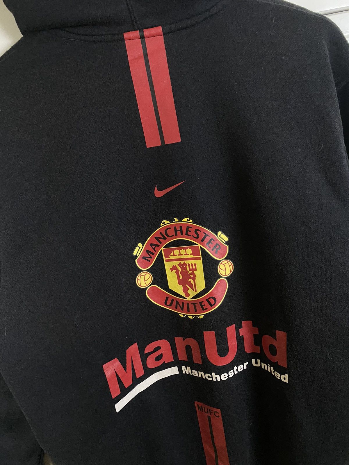 Nike × Vintage Vintage Nike Manchester United Hoodies Size US L / EU 52-54 / 3 - 9 Thumbnail