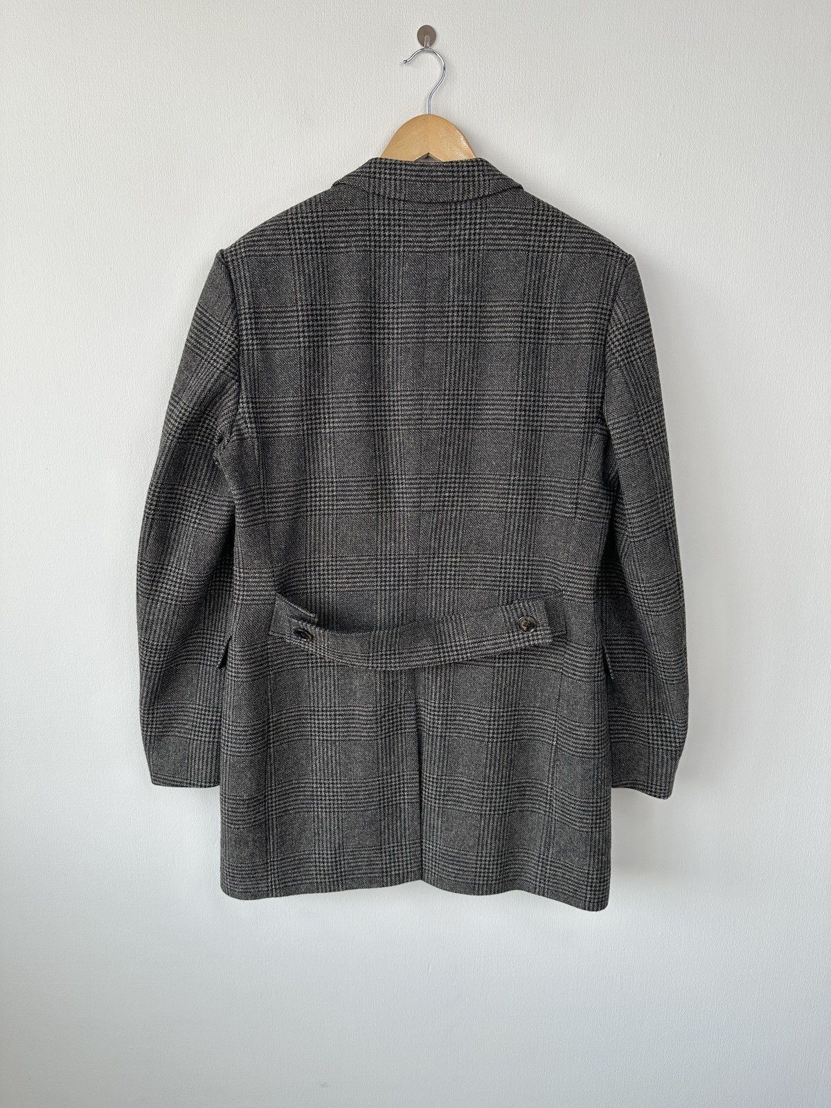 Hugo Boss HUGO BOSS Plaid Check Double Breasted Wool Coat Men’s US 42R Size US L / EU 52-54 / 3 - 2 Thumbnail