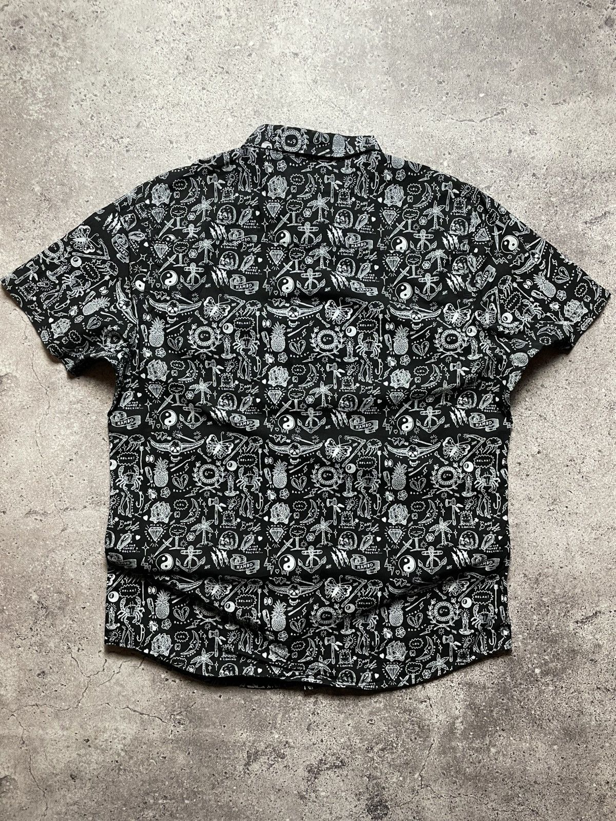 Mambo RARE Mambo Crazy Hawaiian Black Monogram Shirt Size US L / EU 52-54 / 3 - 5 Thumbnail