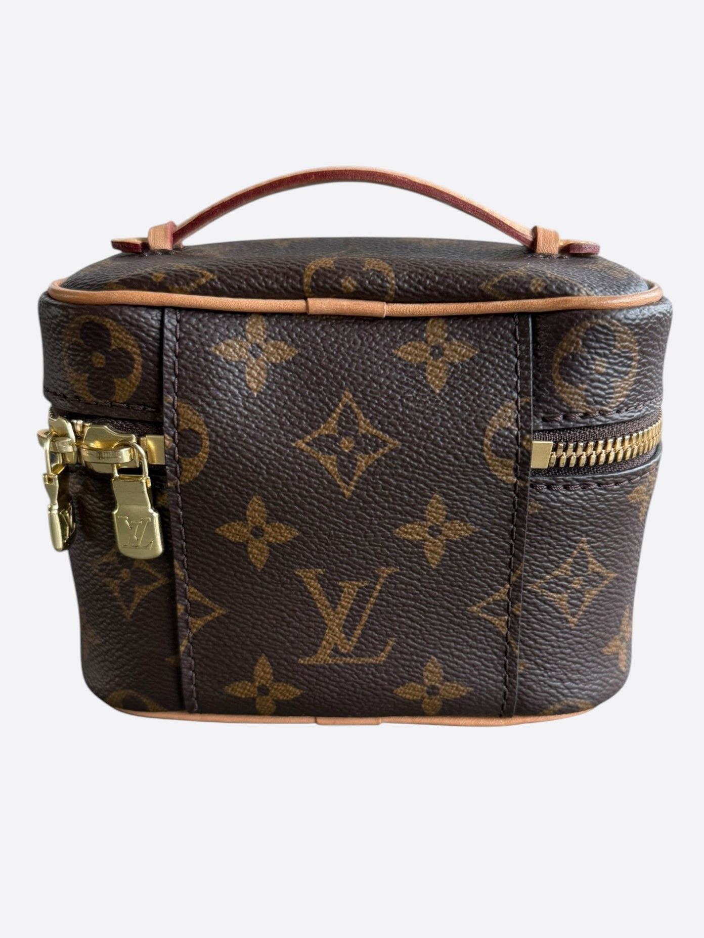 Louis Vuitton Louis Vuitton Brown Monogram Nice Nano Toiletry Pouch Size ONE SIZE - 3 Thumbnail