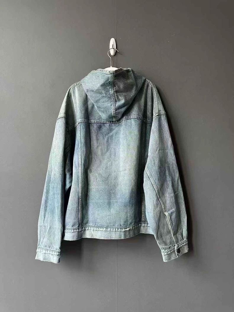 Balenciaga Balenciaga Denim Hoodie Size US M / EU 48-50 / 2 - 2 Thumbnail