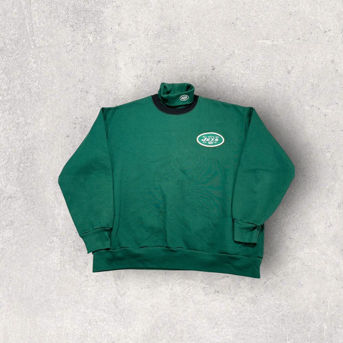 Majestic × NFL × Vintage Vintage New York Jets turtleneck sweatshirt Size US XXL / EU 58 / 5 - 1 Thumbnail