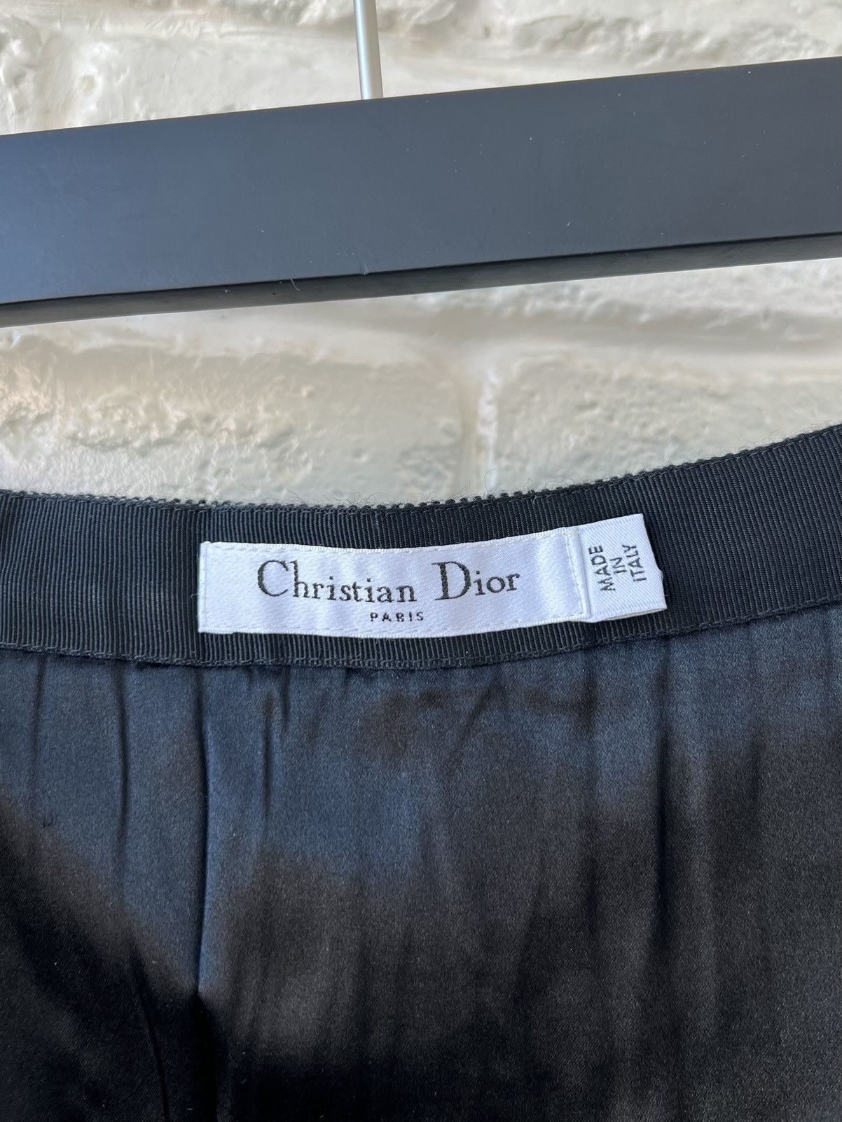 Dior Christian Dior Gray Wool Pleated Knit Skirt Size 28" / US 6 / IT 42 - 6 Thumbnail