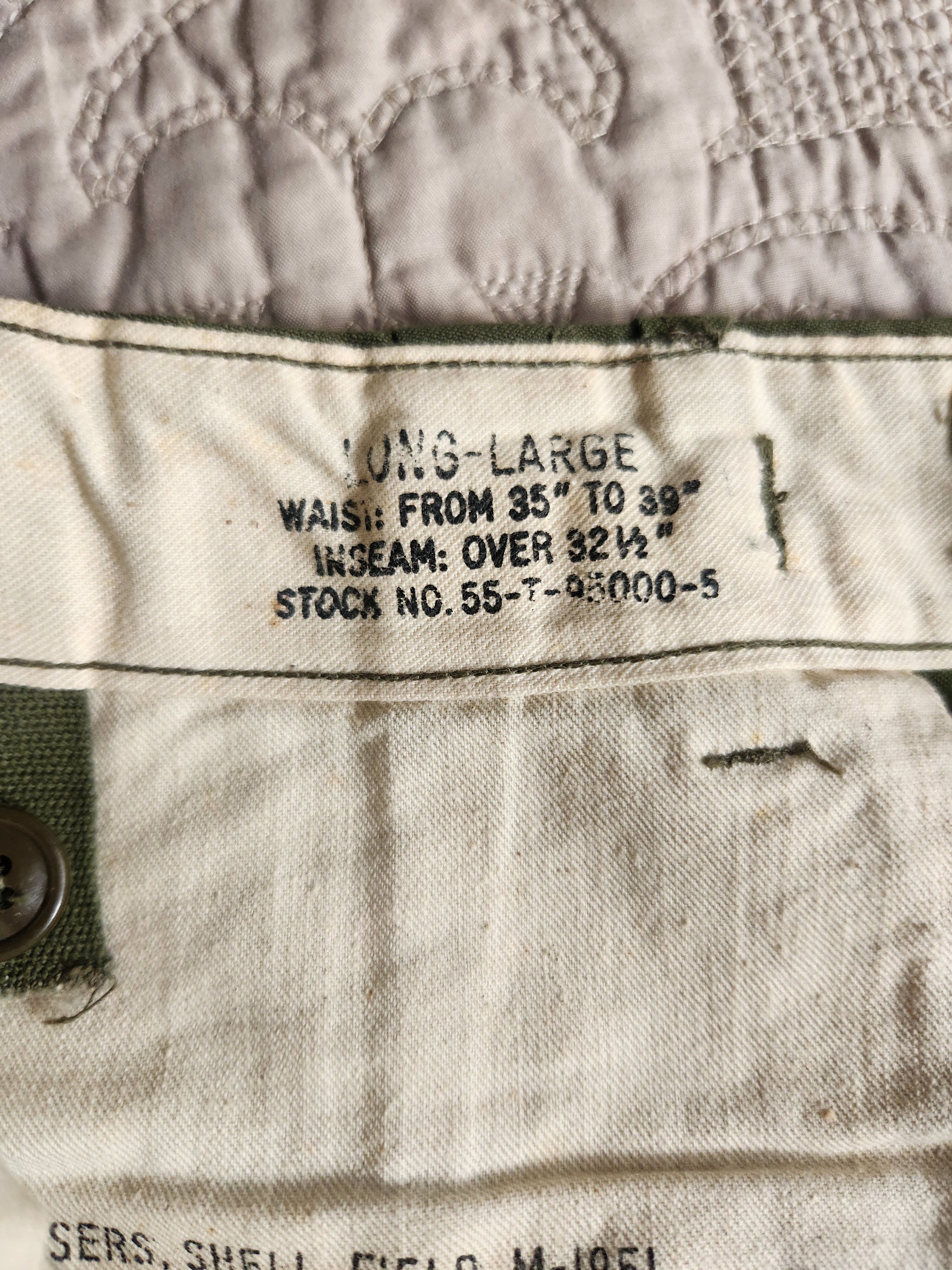 Vintage M1951 Field Pants (Large-Long) Size US 36 / EU 52 - 5 Thumbnail