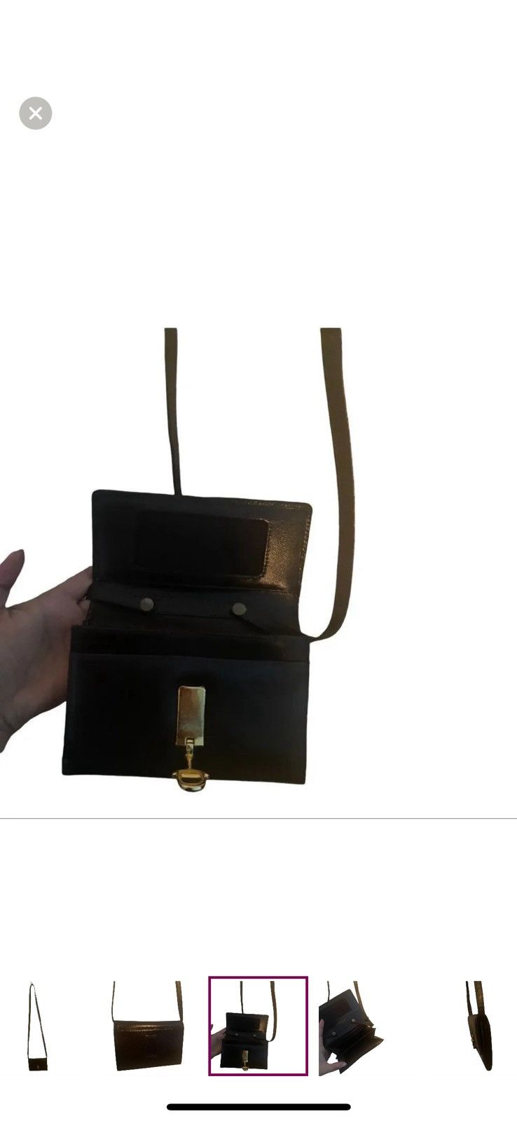 Vera Pelle Brand new Vera Pelle Italian leather horsebit bag Size ONE SIZE - 4 Thumbnail