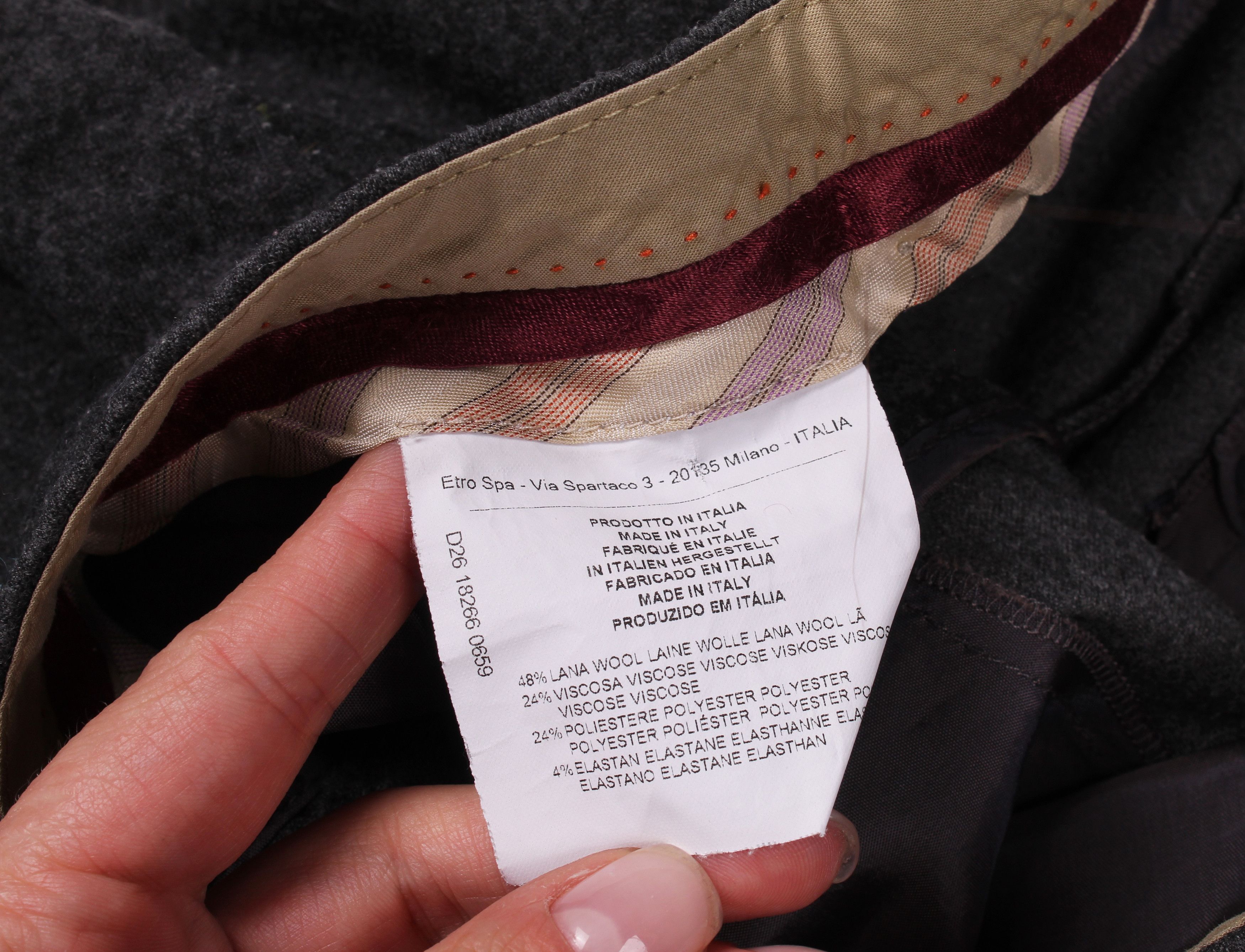 Etro Etro Milano Wool Blend Trousers Pants Size 30" / US 8 / IT 44 - 4 Thumbnail