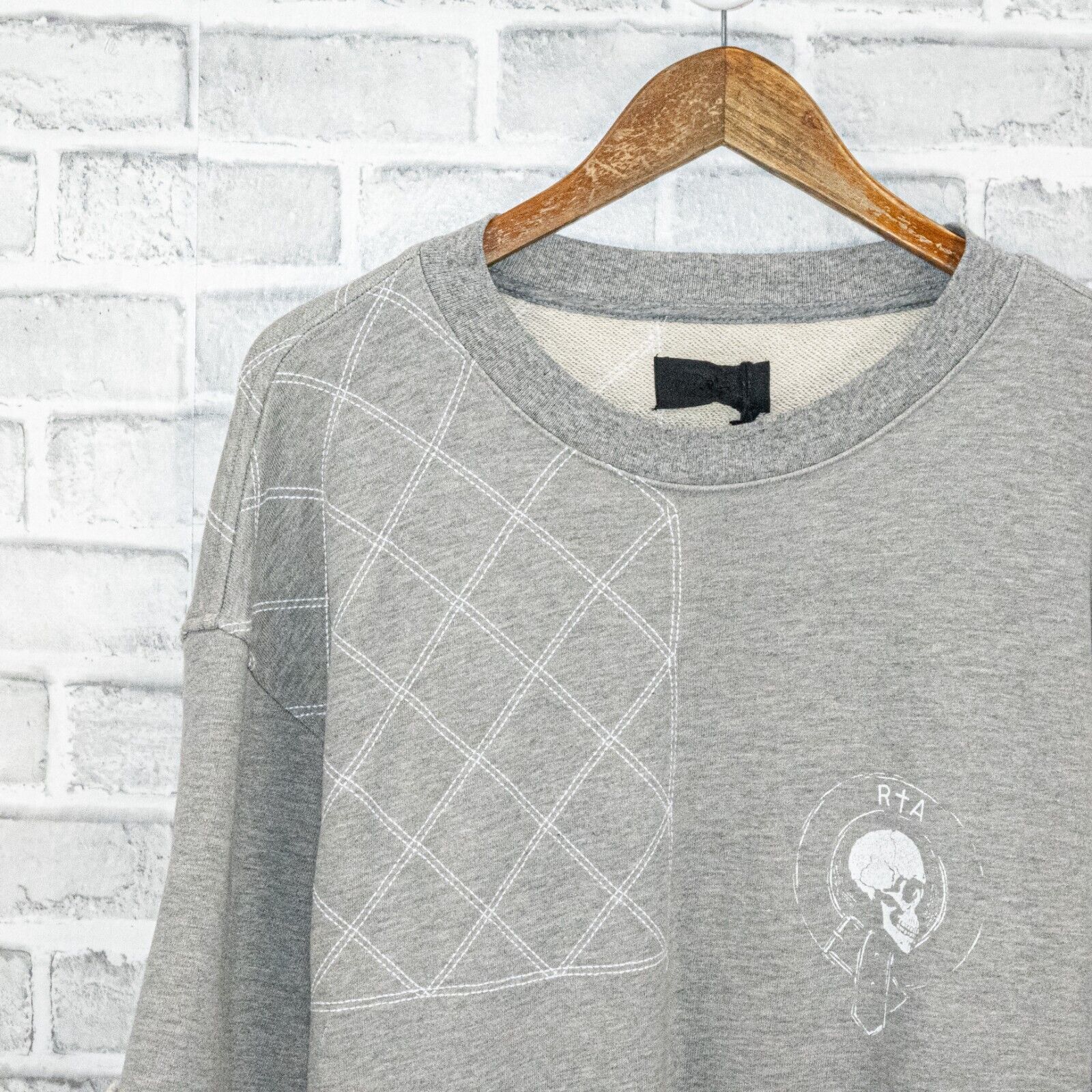Rta RtA Brand French Terry Crew Sweatshirt Layered sleeves Size US L / EU 52-54 / 3 - 9 Thumbnail