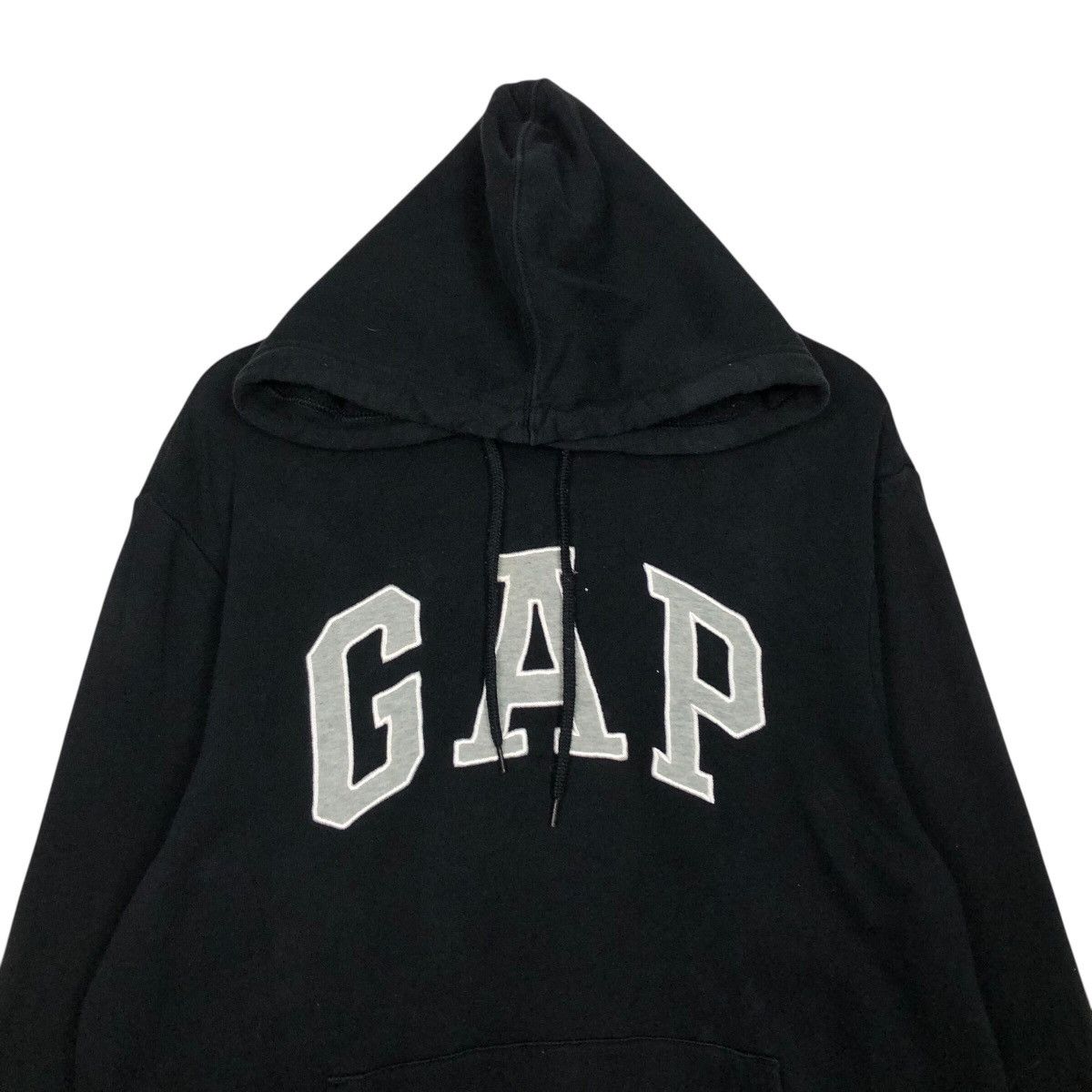 📌Vintage Hoodie Pull Over Anorak Gap Big Logo Embroidery