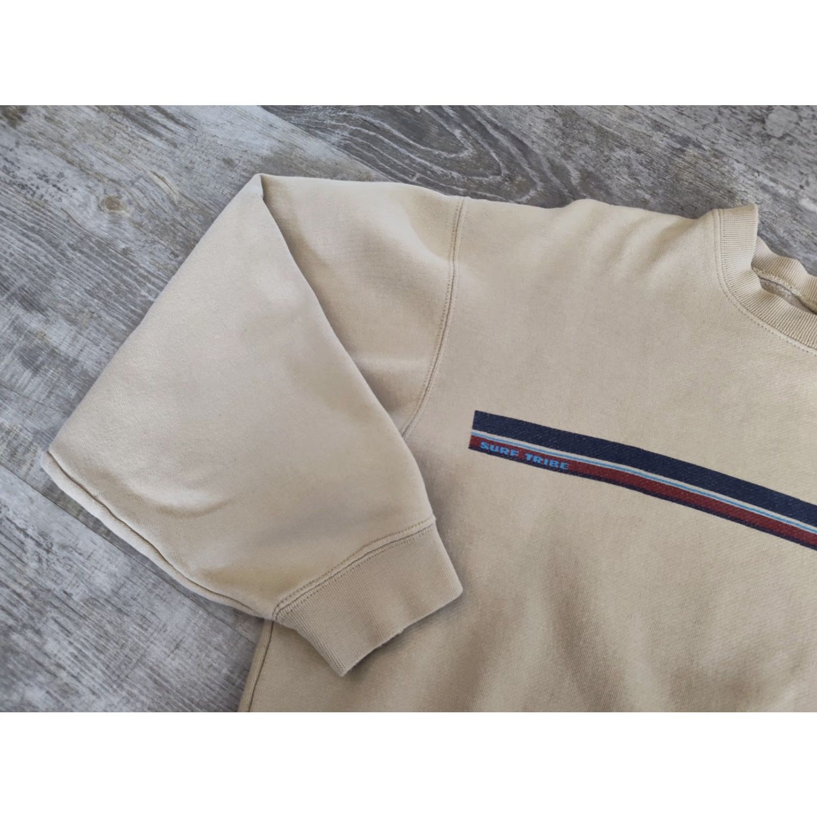 Vintage VINTAGE Surf Women's Crew Neck Sweatshirt Hawaii USA Surfing 90s Grunge Striped Fleece M Size M / US 6-8 / IT 42-44 - 4 Thumbnail