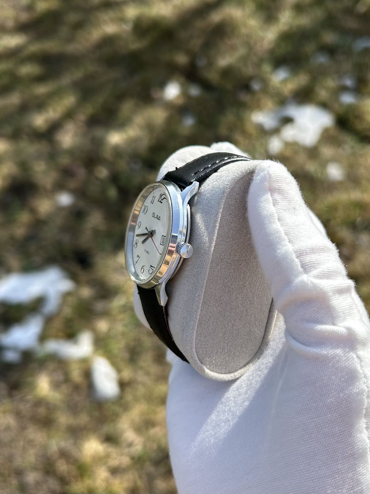 Vintage Vintage Watch Slava USSR Soviet Mechanical Retro 1980s Size ONE SIZE - 7 Thumbnail