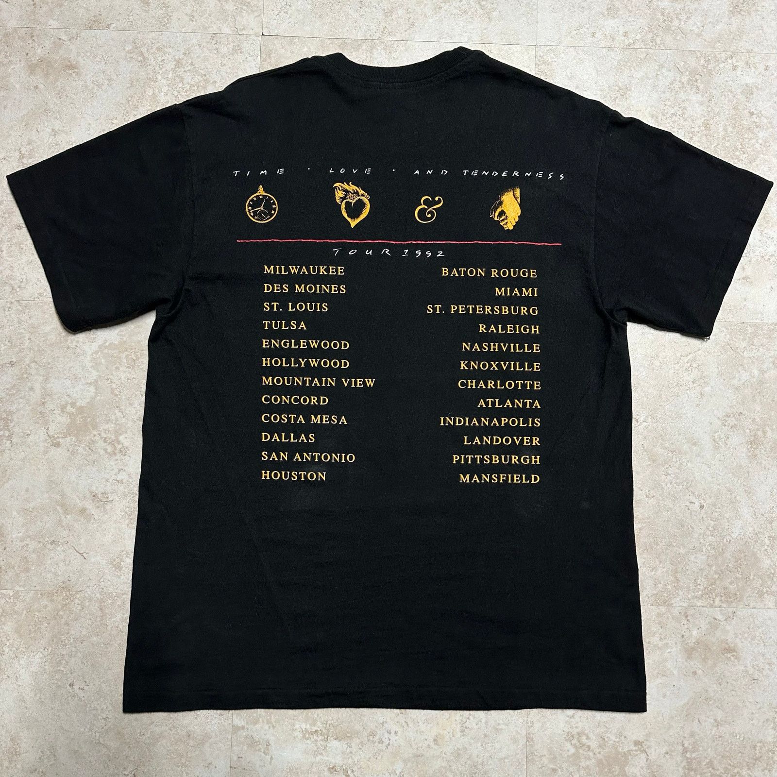 Band Tees × Hanes × Vintage 90s Vintage 1992 Michael Bolton Tenderness Tour T-shirt Size US L / EU 52-54 / 3 - 2 Thumbnail